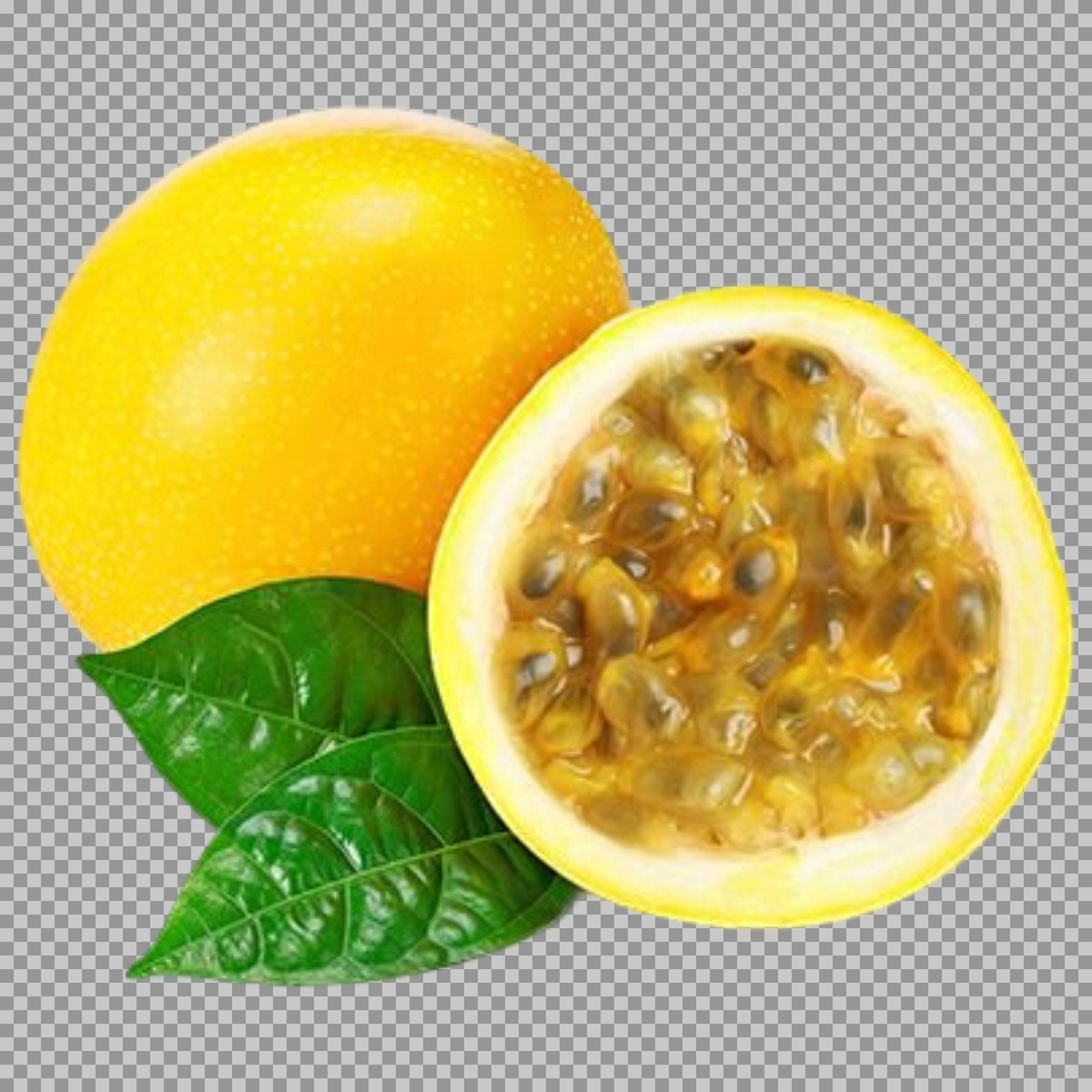 Yellow Passion Fruit PNG | Transparent Maracuja Image
