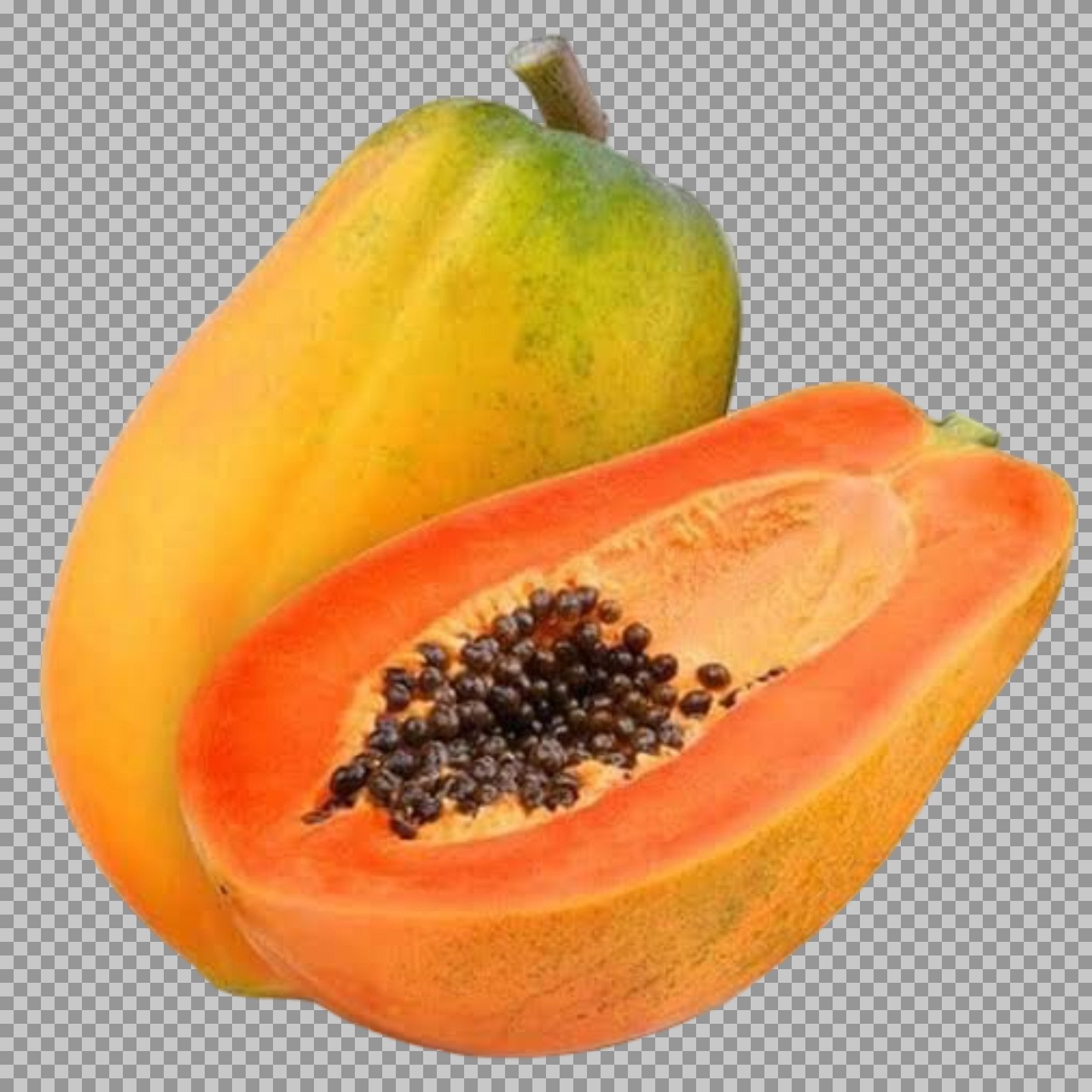 Ripe Papaya PNG | Transparent Tropical Fruit Image...