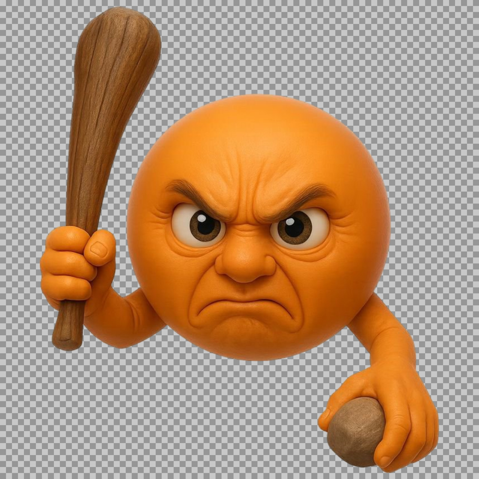 Angry Caveman Emoji PNG | Free Transparent Download