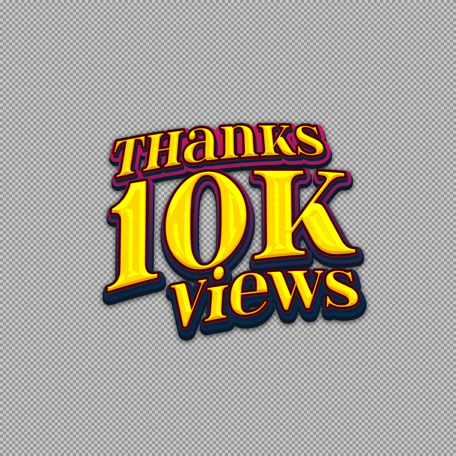 Thanks 100k view png images | Thanks for hundred thousand views PNG...