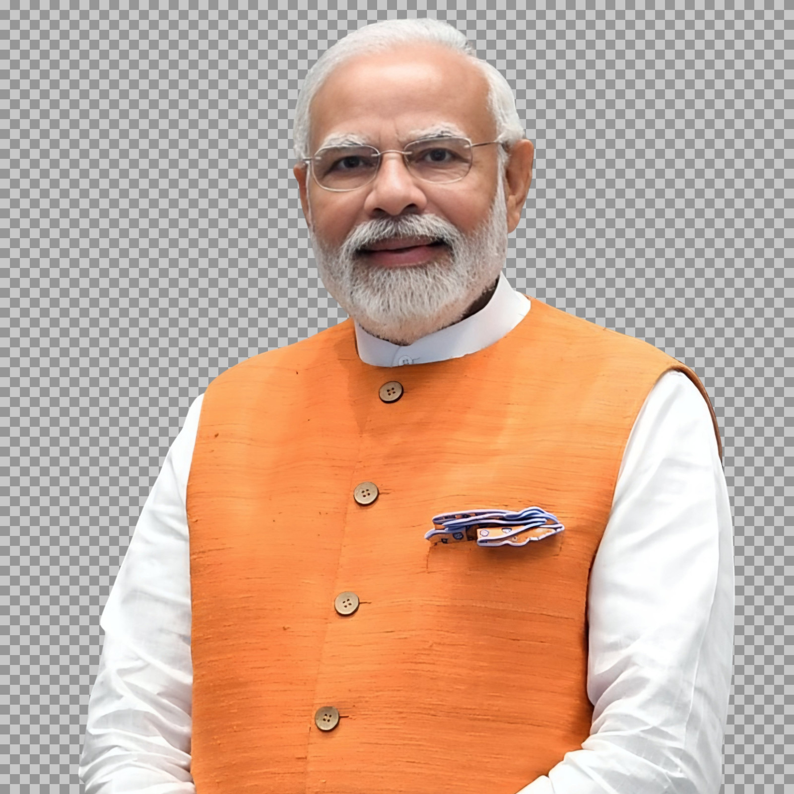Narendra Modi PNG in Orange Jacket | Free Download