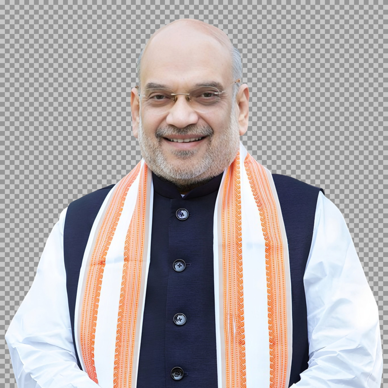 Smiling Amit Shah PNG Portrait | Free Transparent Image Download