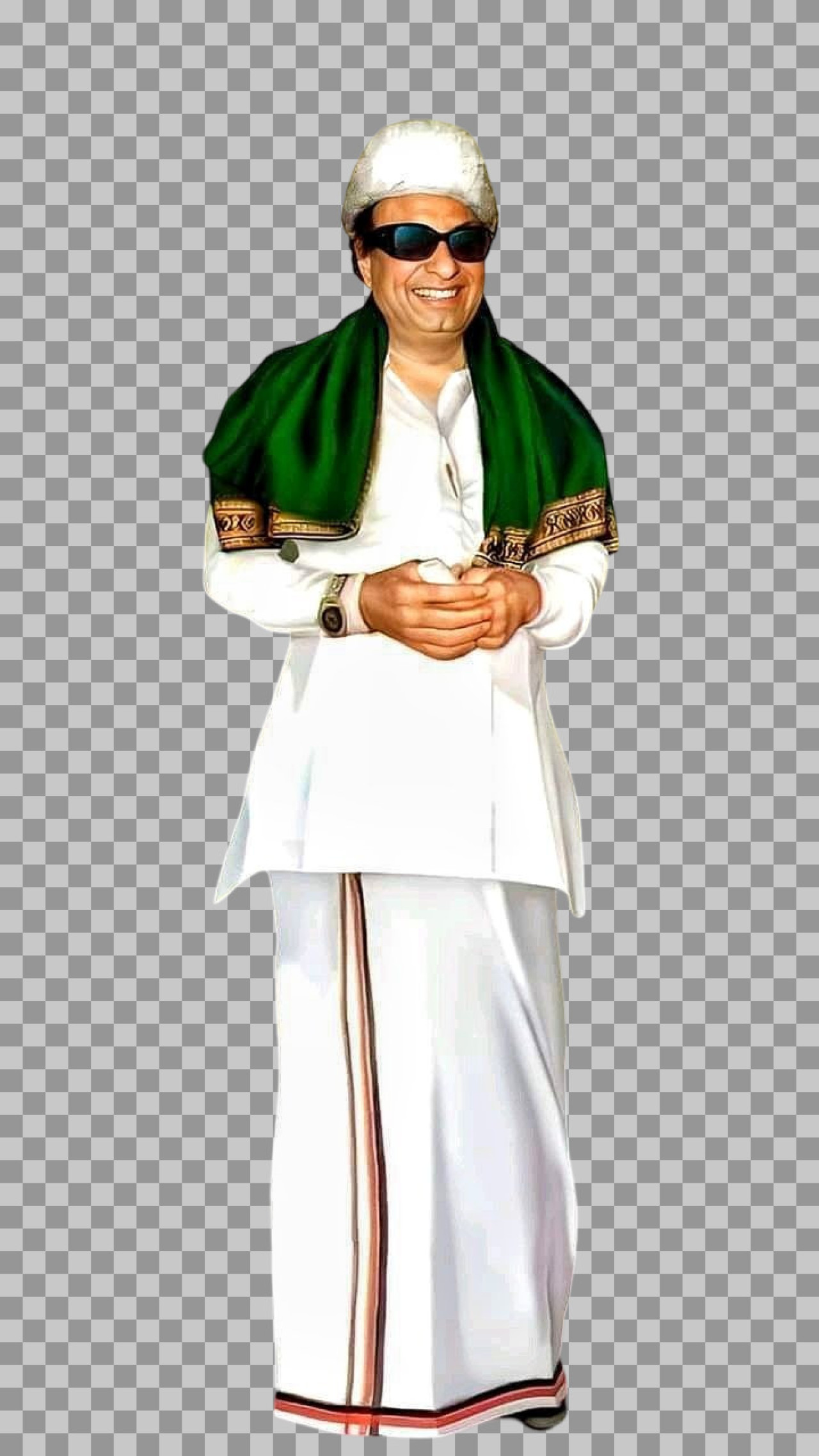 M. G. Ramachandran (MGR) PNG | Full Body Transparent Image