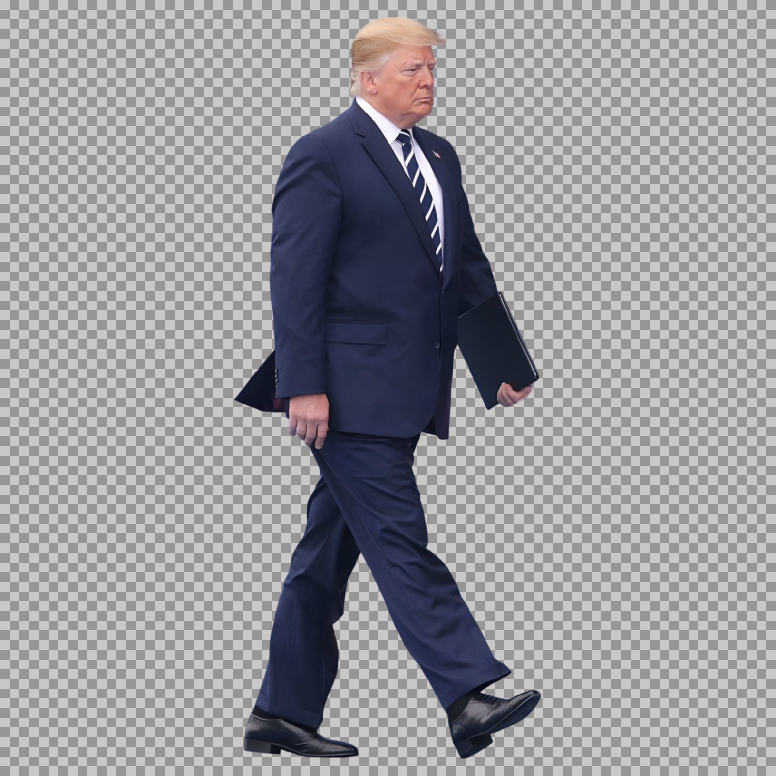 Donald Trump Walking PNG | Transparent Cutout Image
