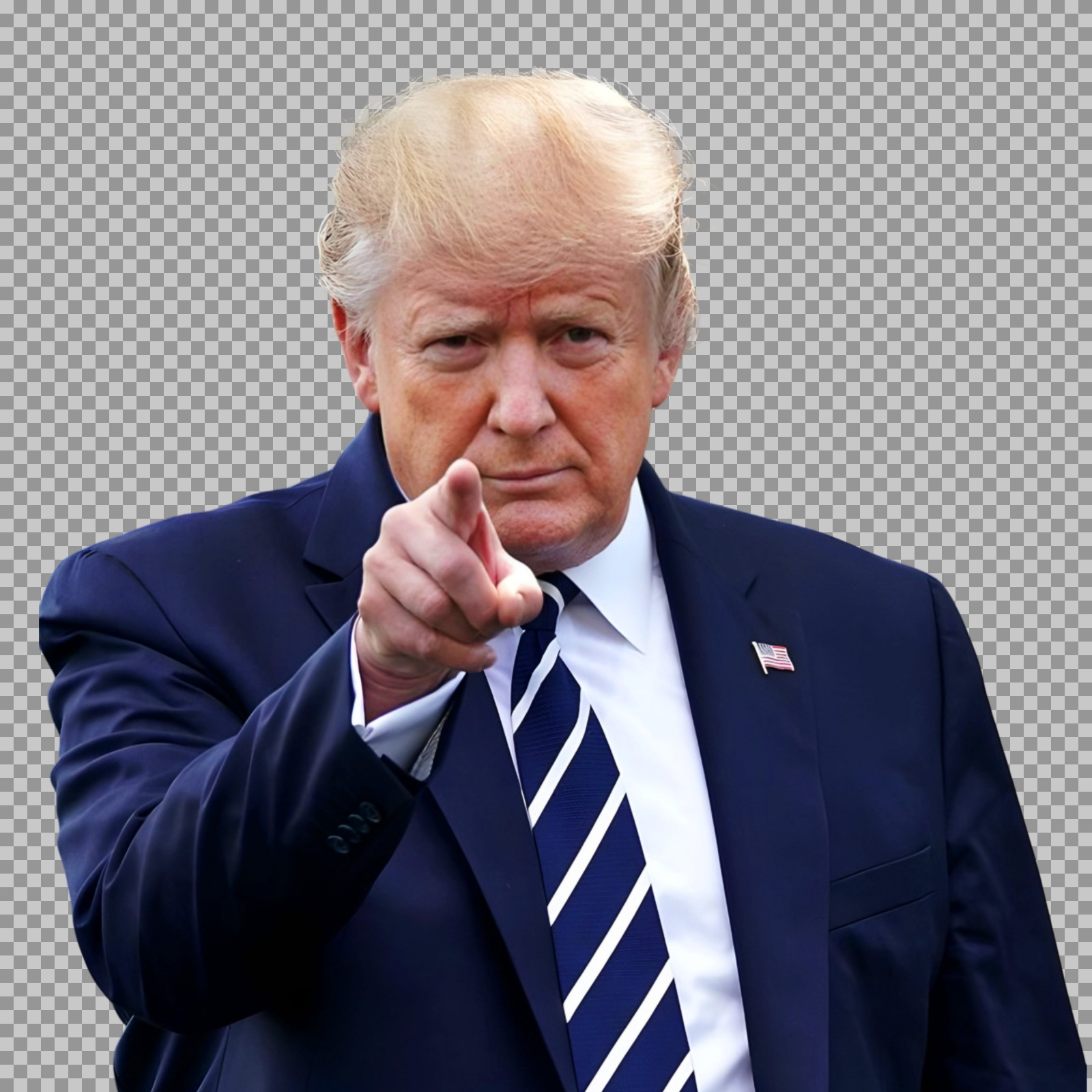 Donald Trump Pointing PNG | Transparent Image