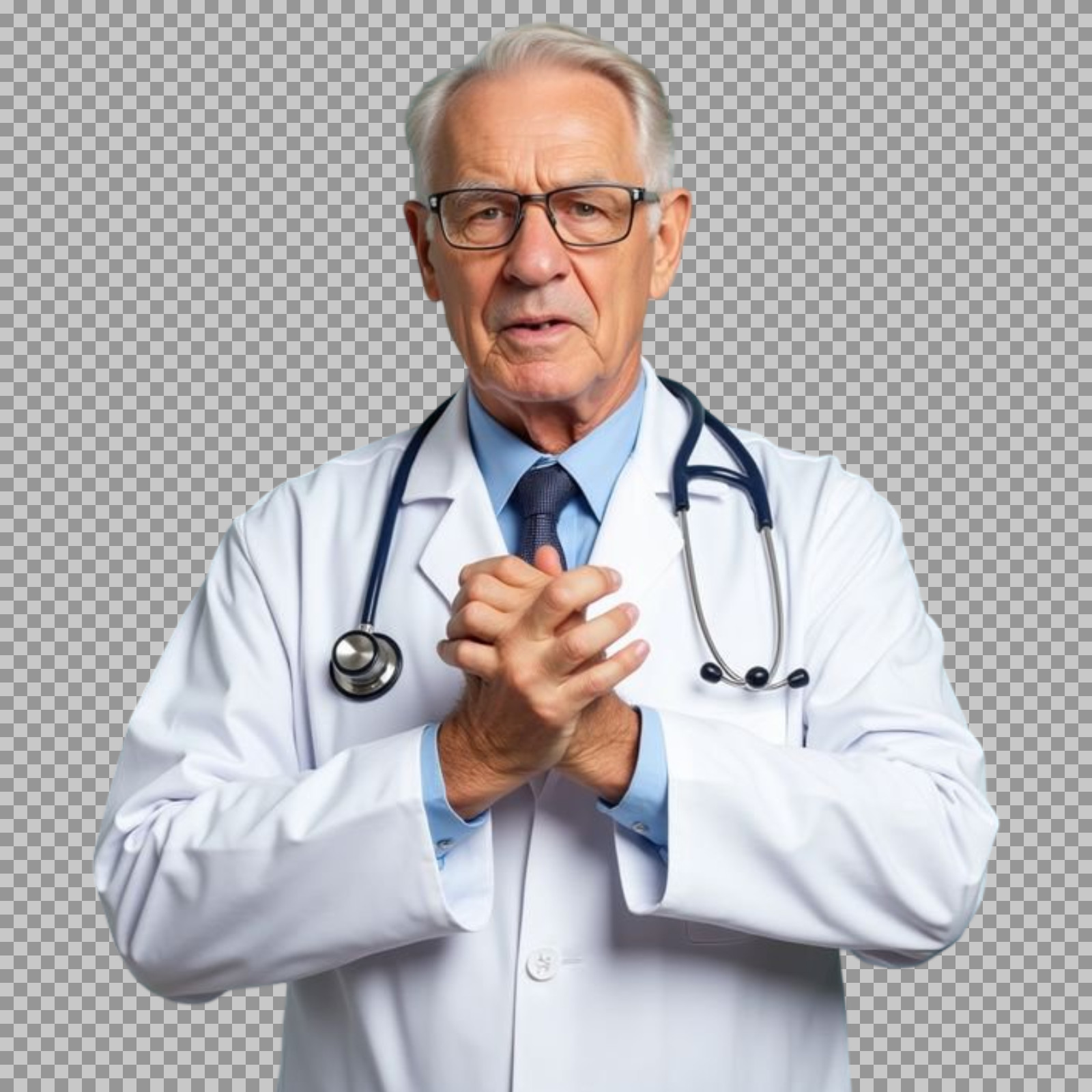 Senior Doctor PNG | Experienced Medical Professional Image