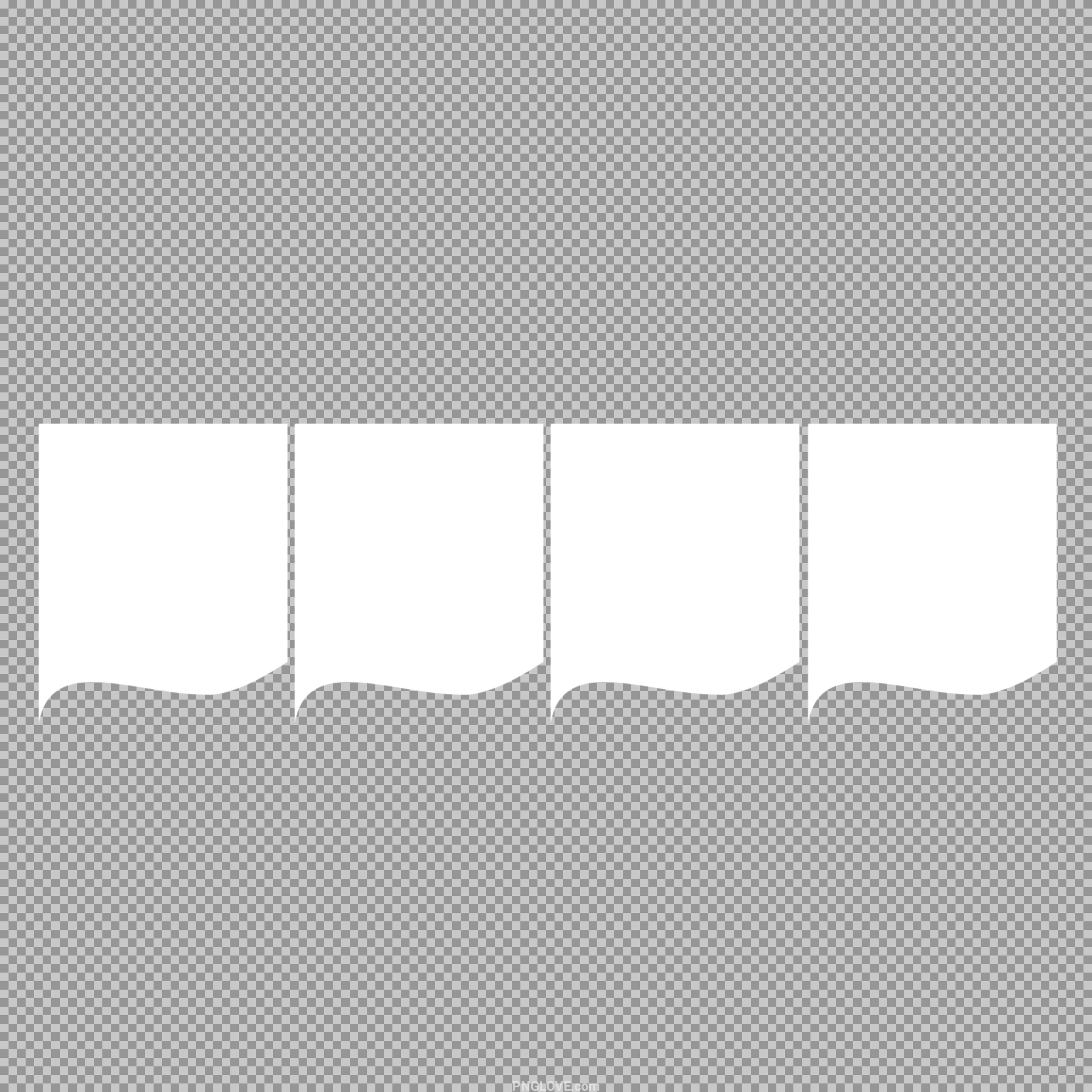 Four-Panel Wavy Frame PNG | Free Collage & Story Template