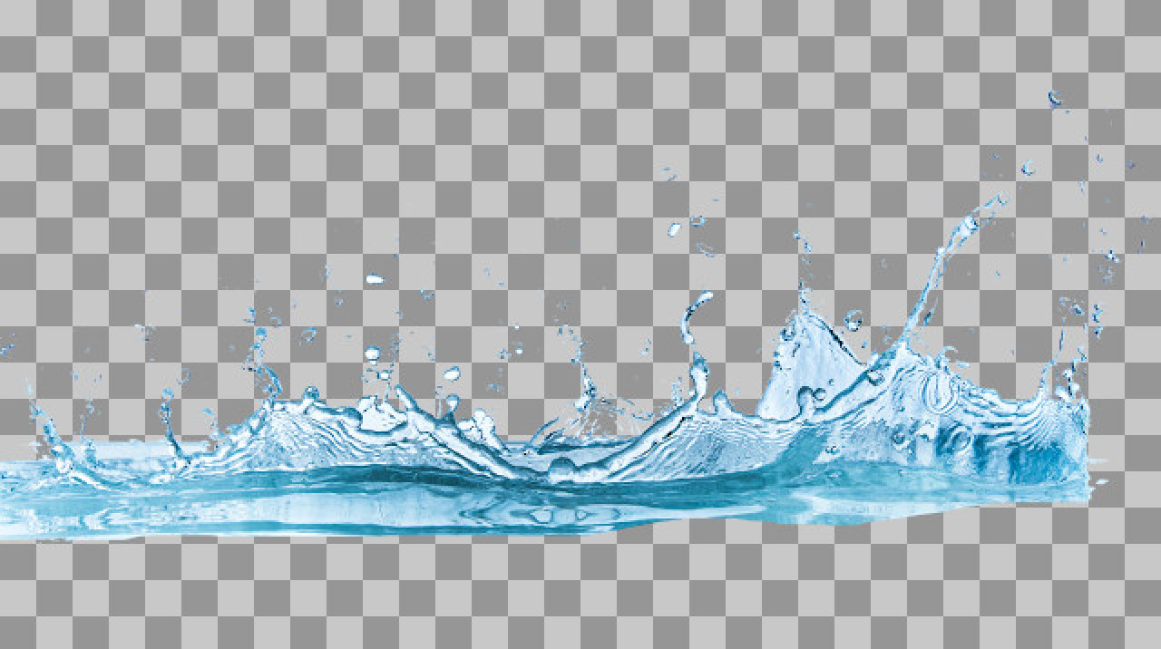 Water Splash PNG | Isolated Clear Liquid & Droplets