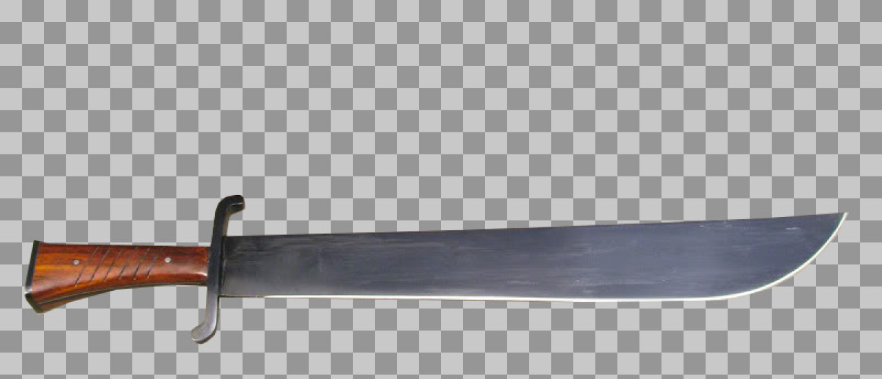 Machete Sword PNG | Isolated Blade with Transparent Background