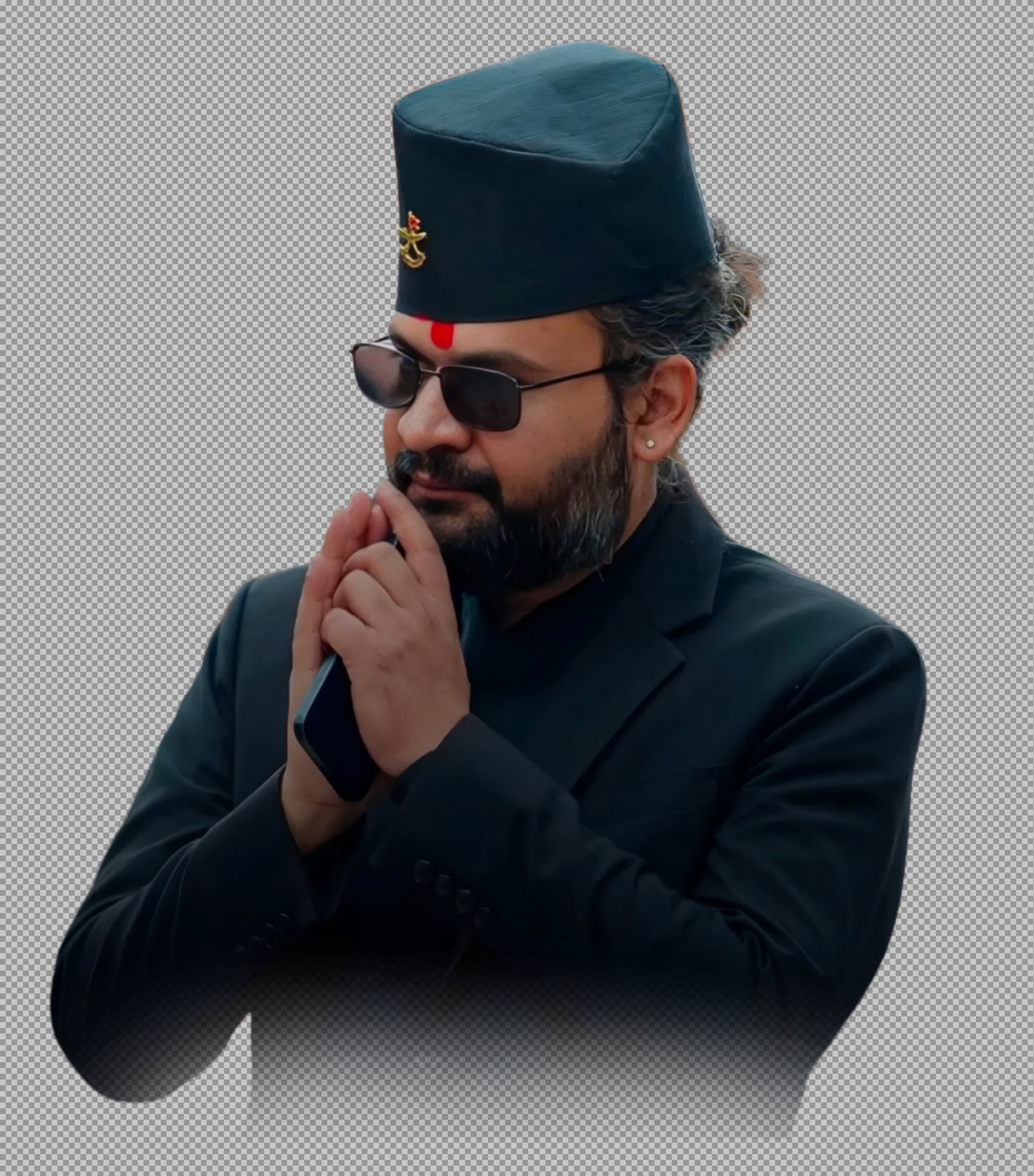 Balen Shah in Dhaka Topi PNG | Kathmandu Mayor Portrait