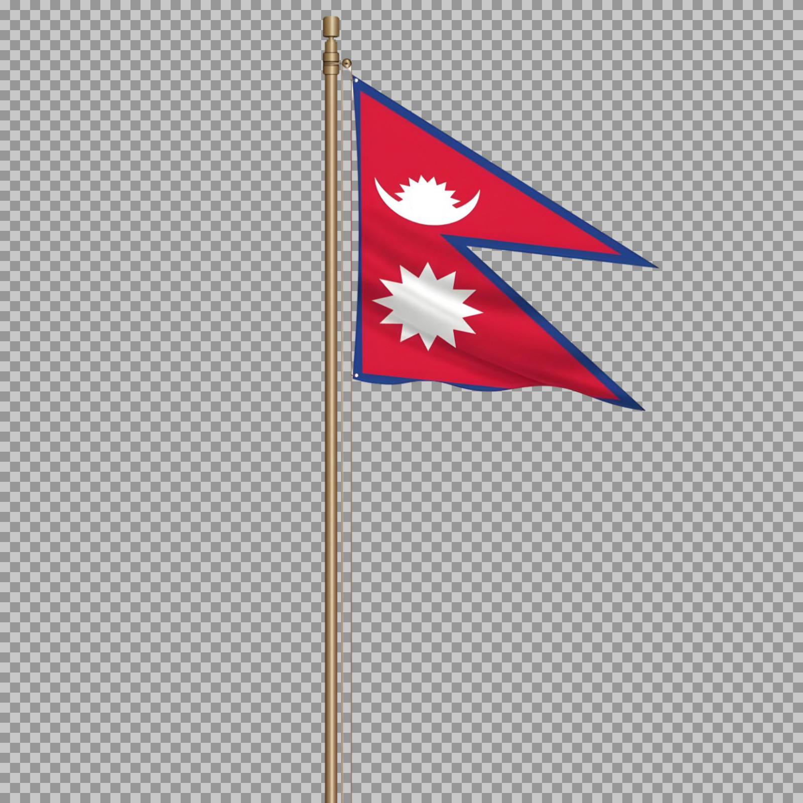 High-Quality Flag of Nepal PNG | Transparent & Free Download