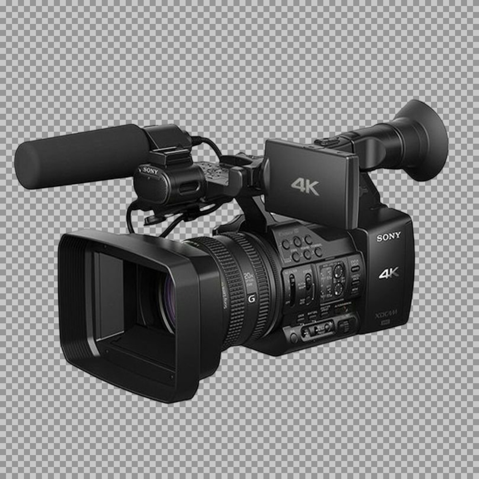 Sony 4K Professional Camcorder PNG | Free Transparent Image