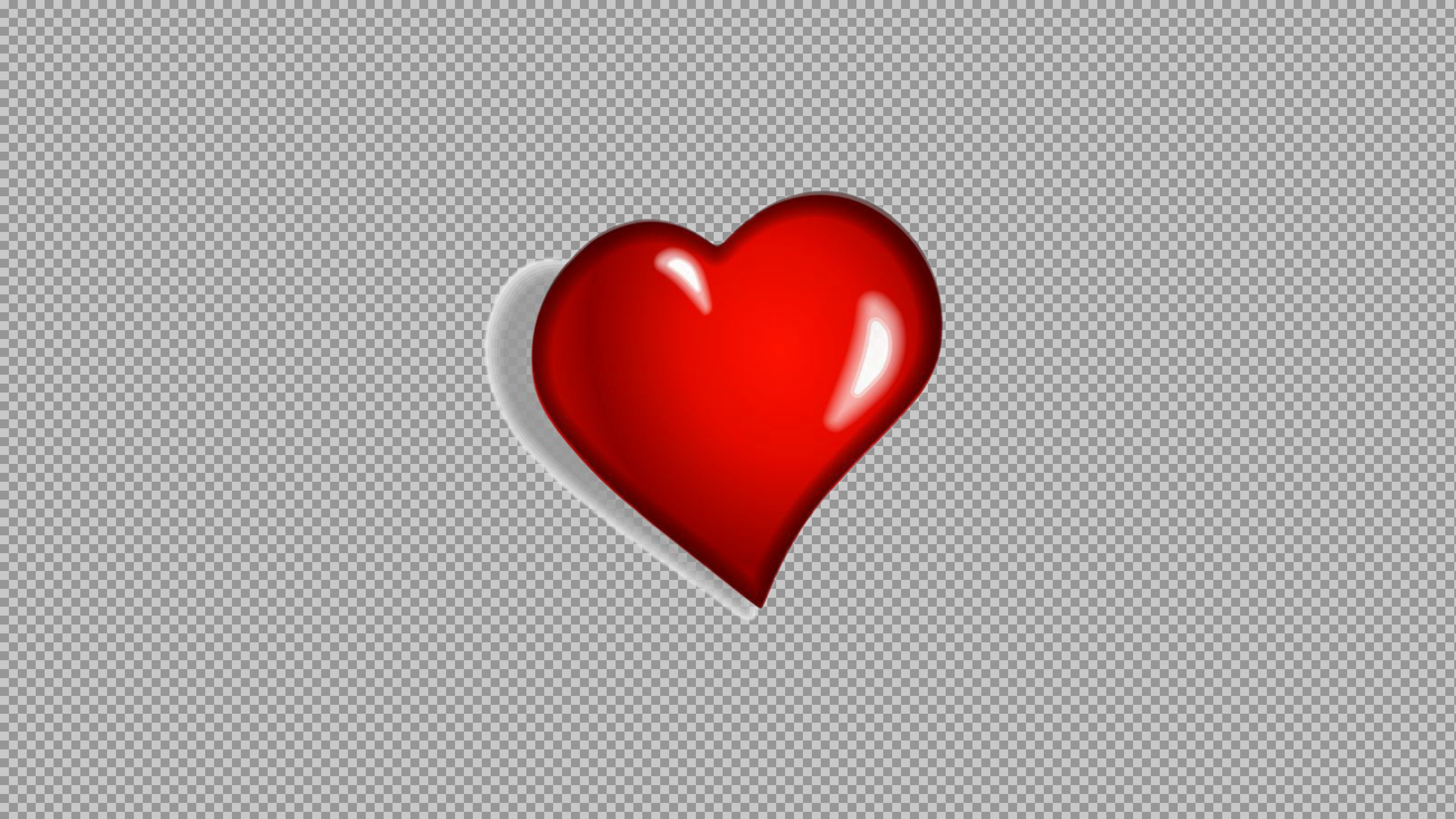 3D Red Heart PNG | Glossy Love Icon & Clipart