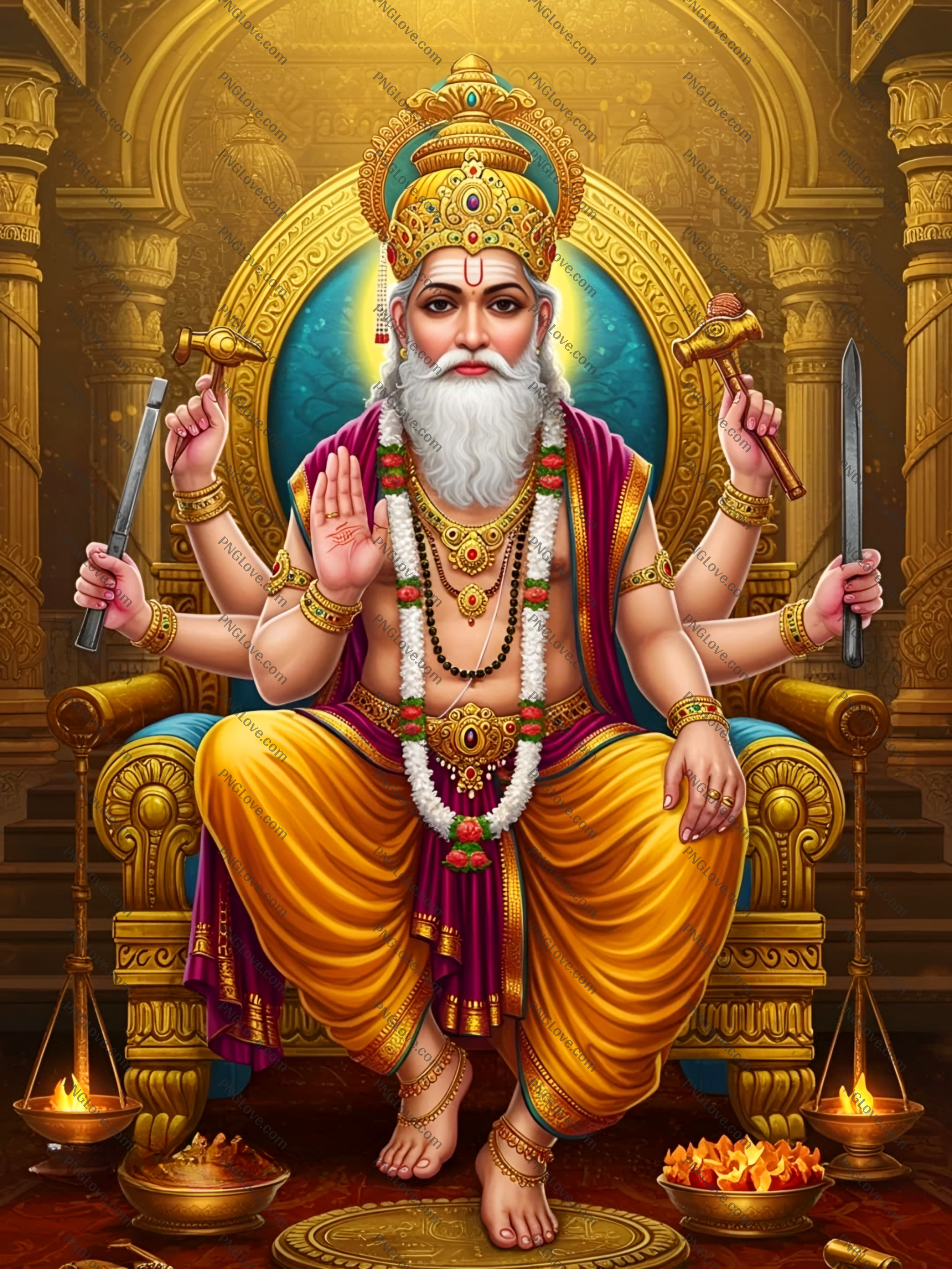 Lord Vishwakarma Image HD | The Divine Architect & God of Crafts...