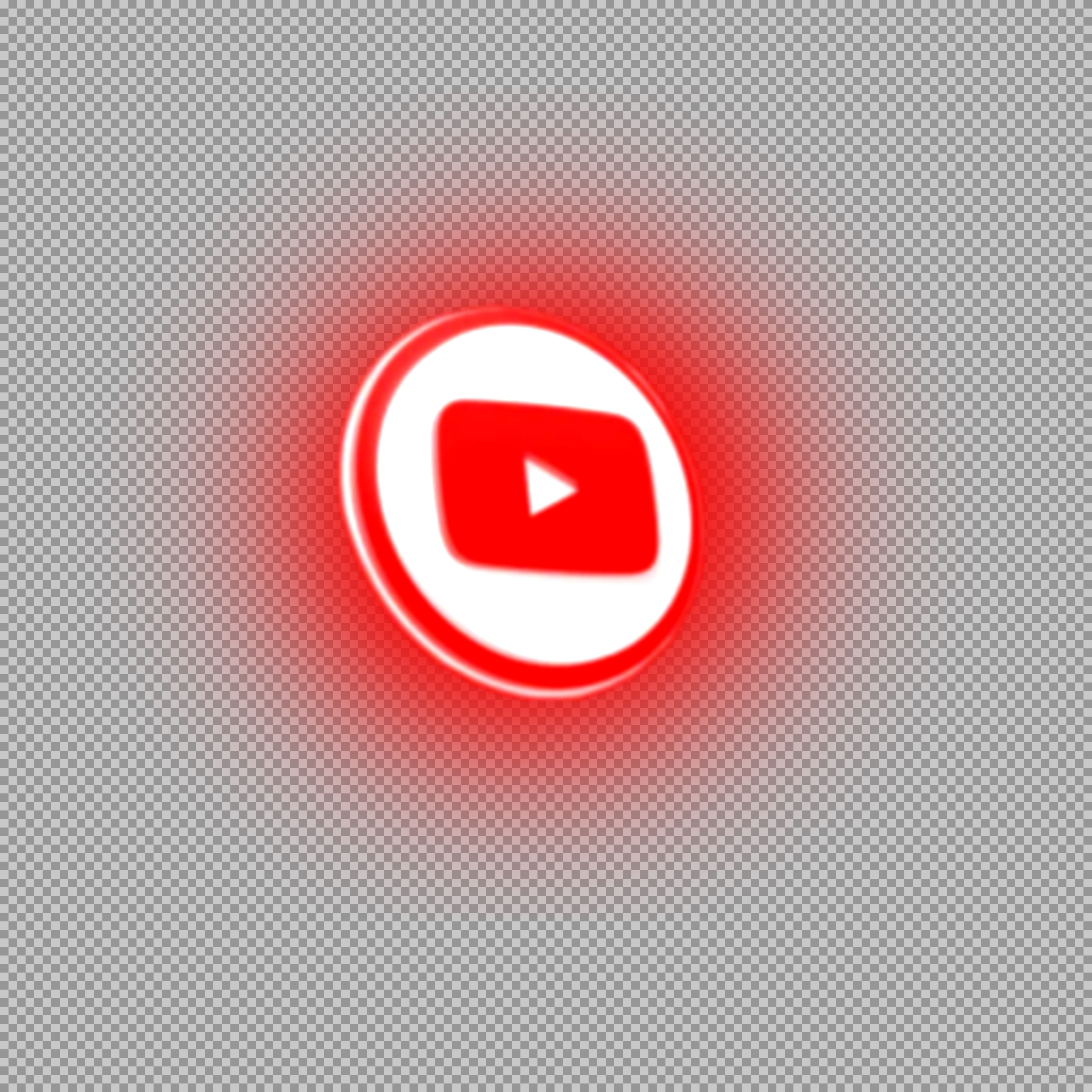3D YouTube Logo PNG | Free Stylized Social Media Icon...