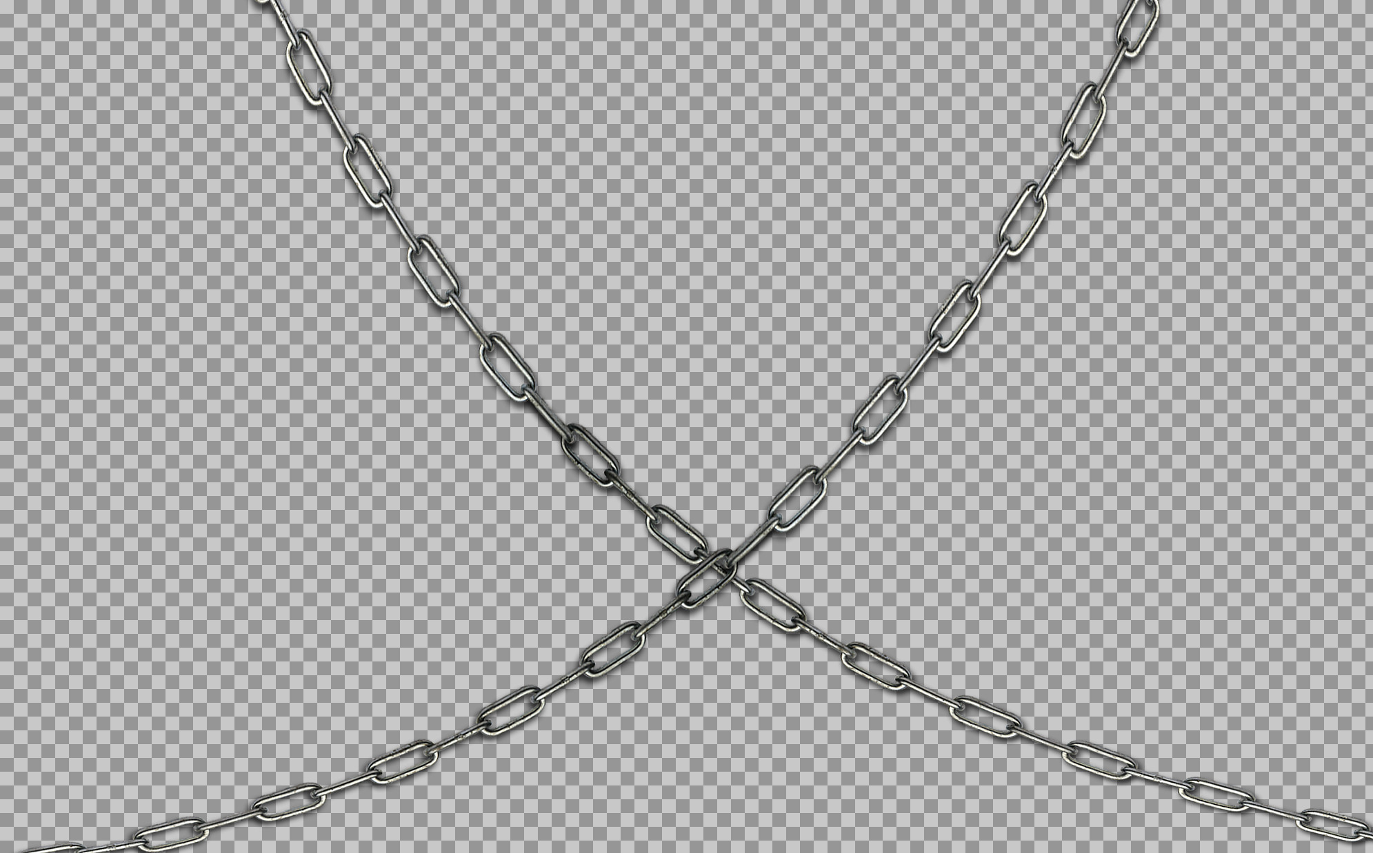 Crossed Metal Chains PNG | Free Transparent Download