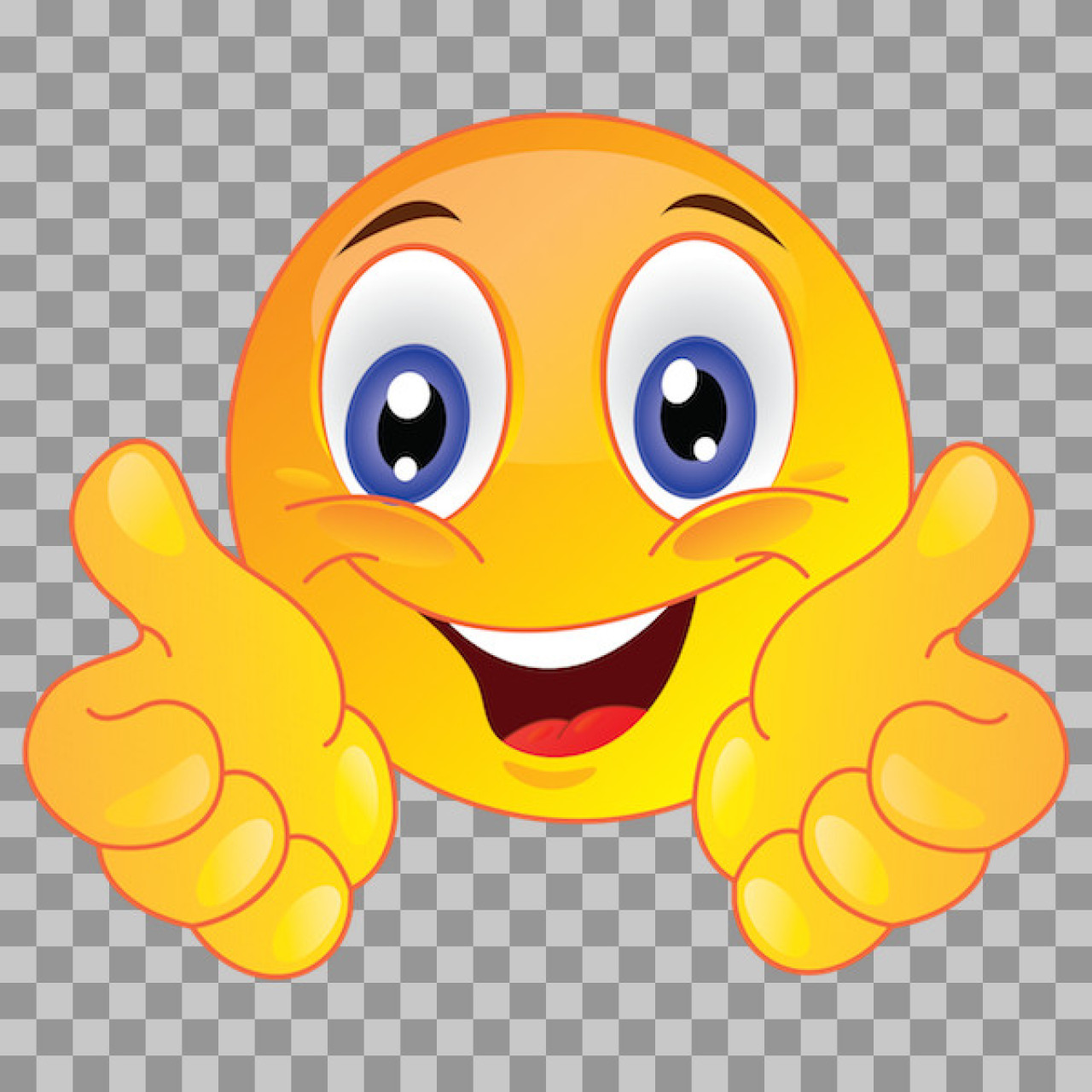 Hugging Emoji PNG | Free Happy Smiley with Open Arms Clipart...