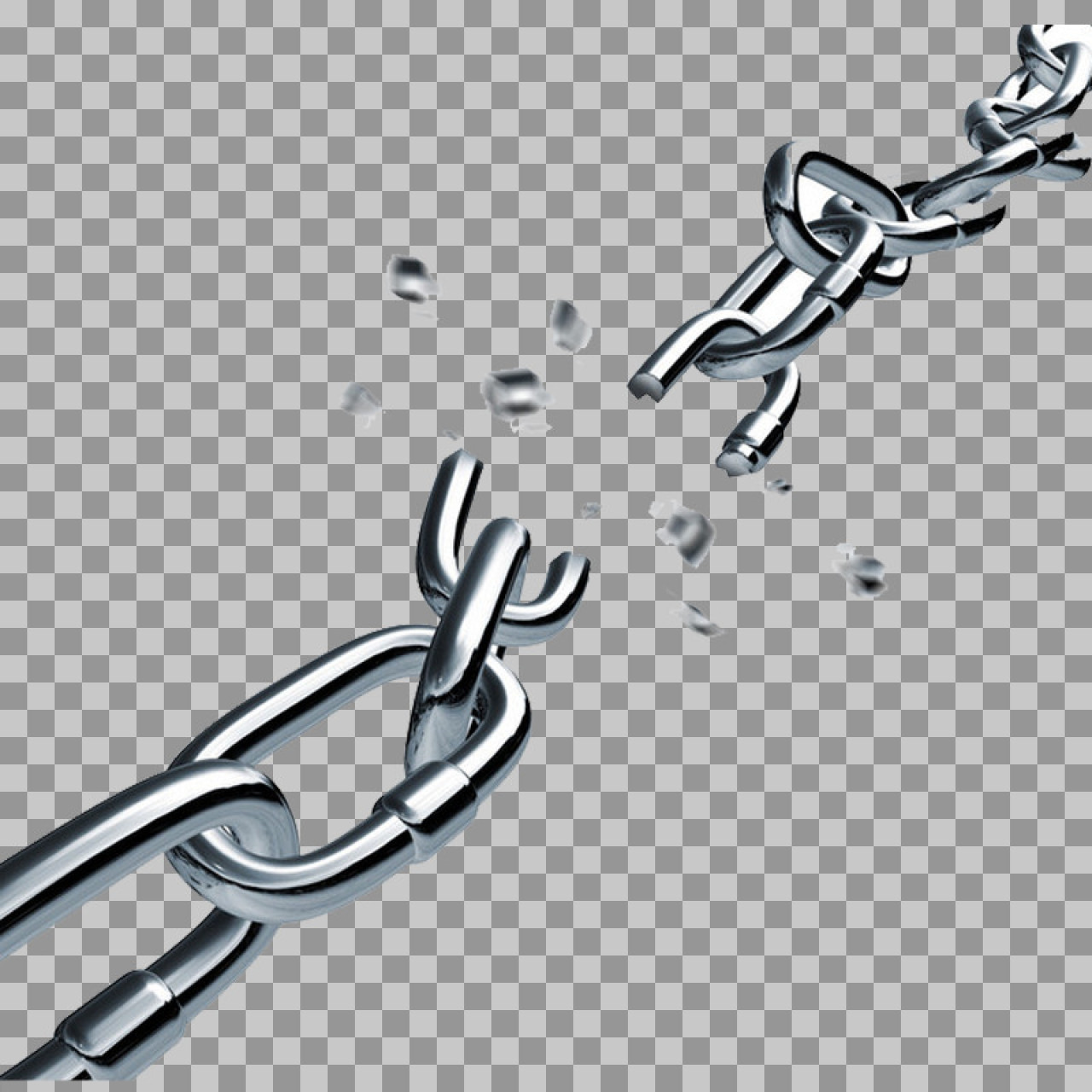 Broken Chain PNG | Free Image for Freedom & Strength