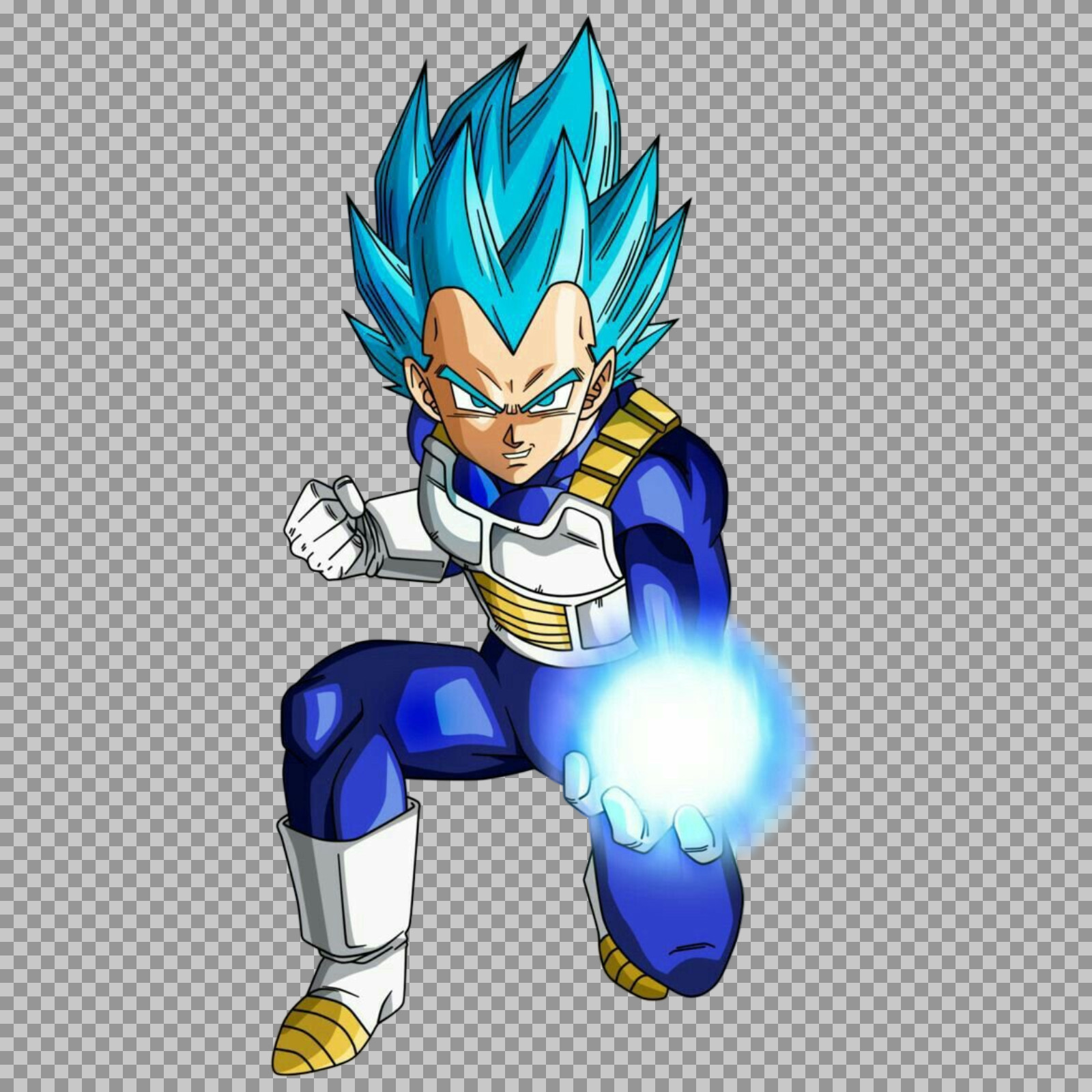 Super Saiyan Blue Vegeta Ki Blast PNG | Free Transparent DBS Image