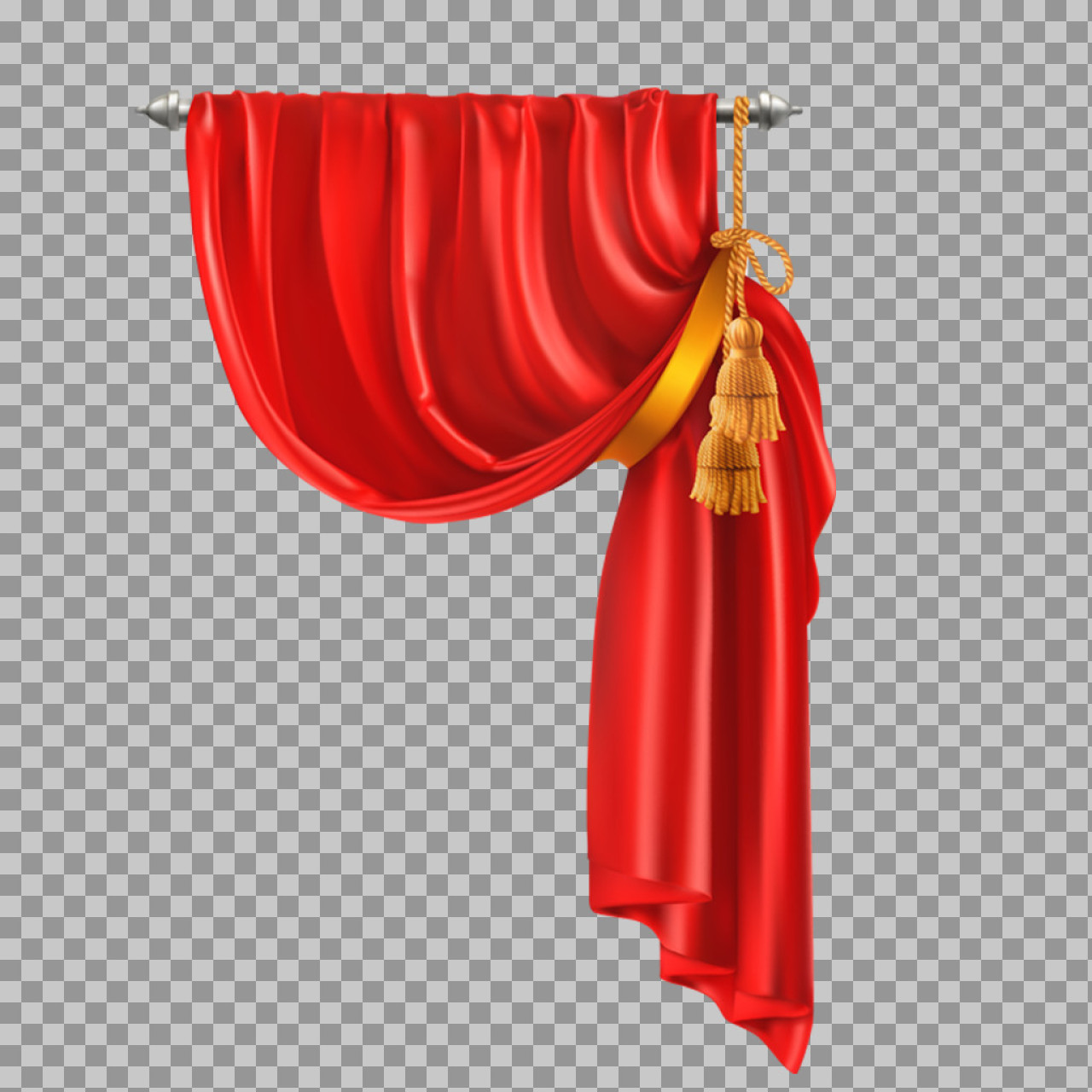 Red Theater Curtain PNG | Free Download for Events & Design