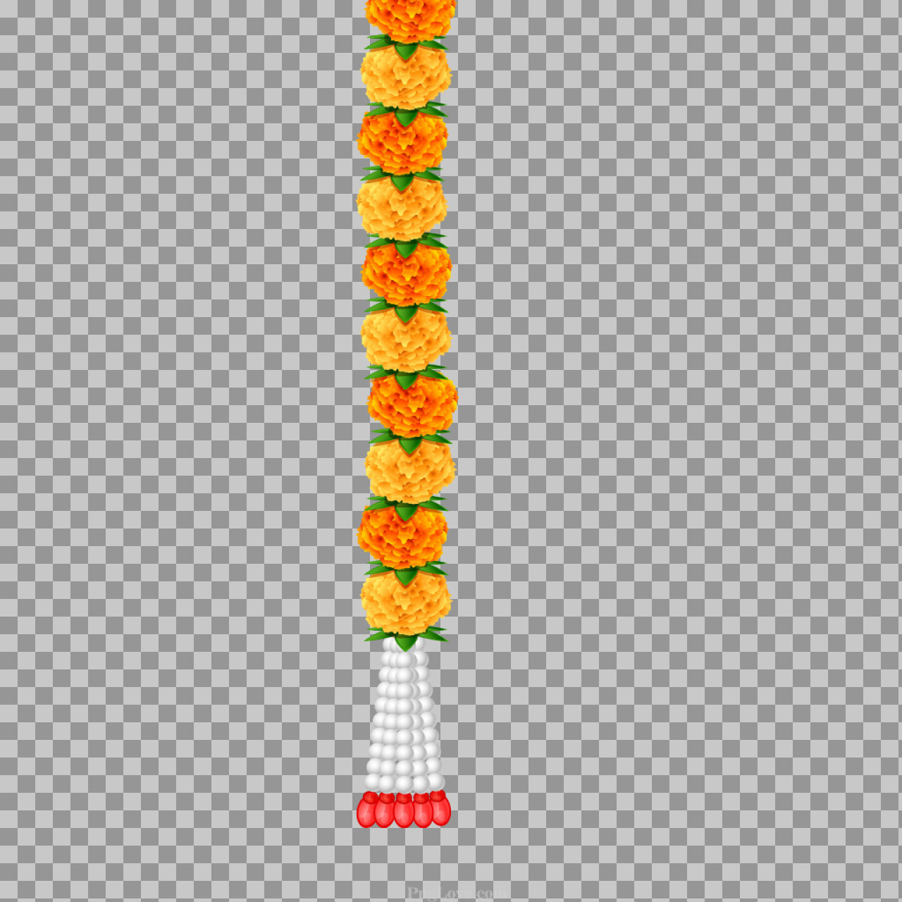 Marigold Garland PNG | Free Indian Festival & Wedding Decoration