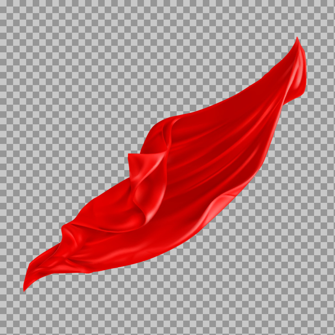 Flowing Red Fabric PNG | Elegant Silk Overlay...