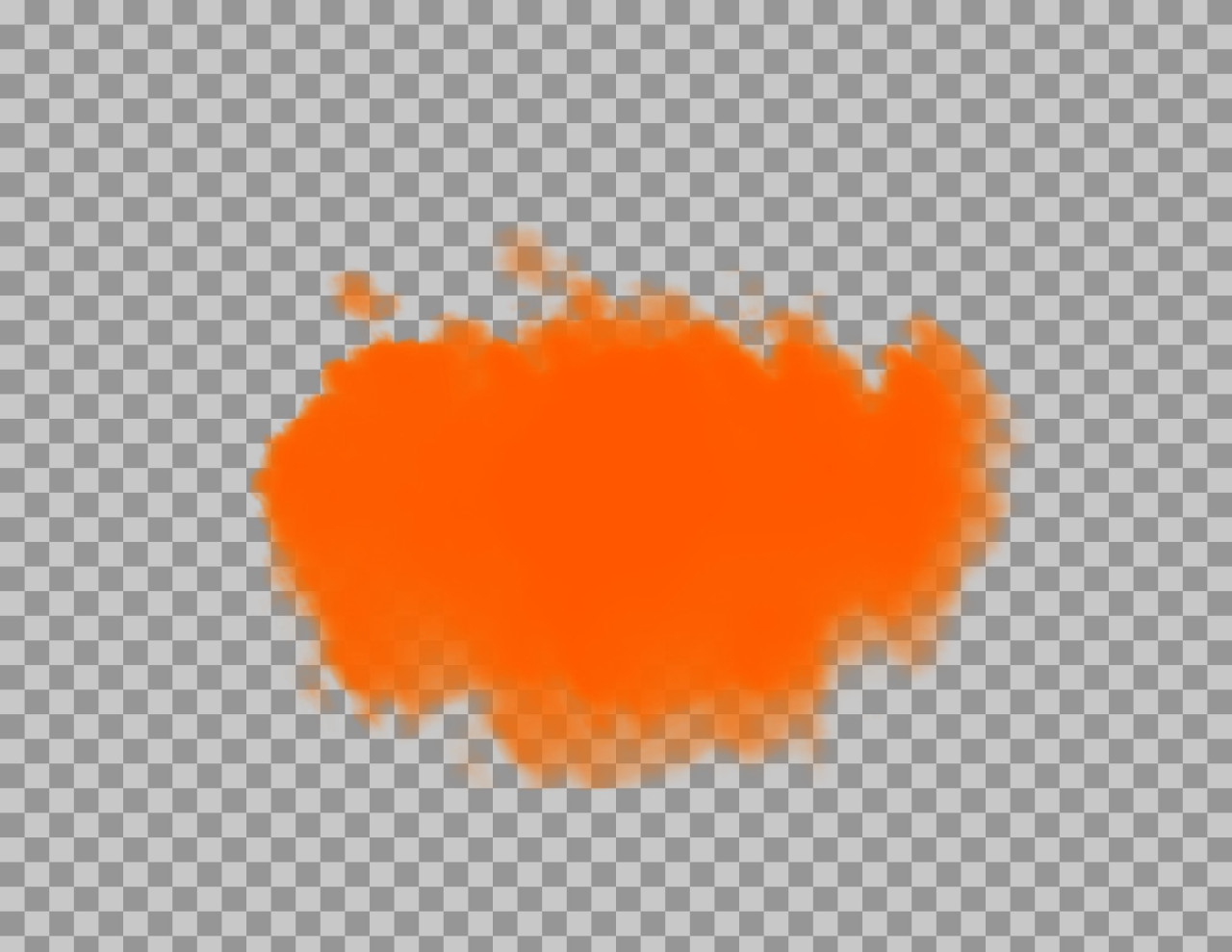 Fiery Orange Splotch PNG | Free Abstract Design Element