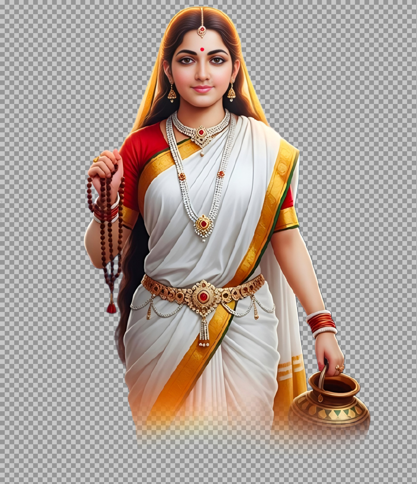 Goddess Brahmacharini PNG Image | Free Download | Navadurga