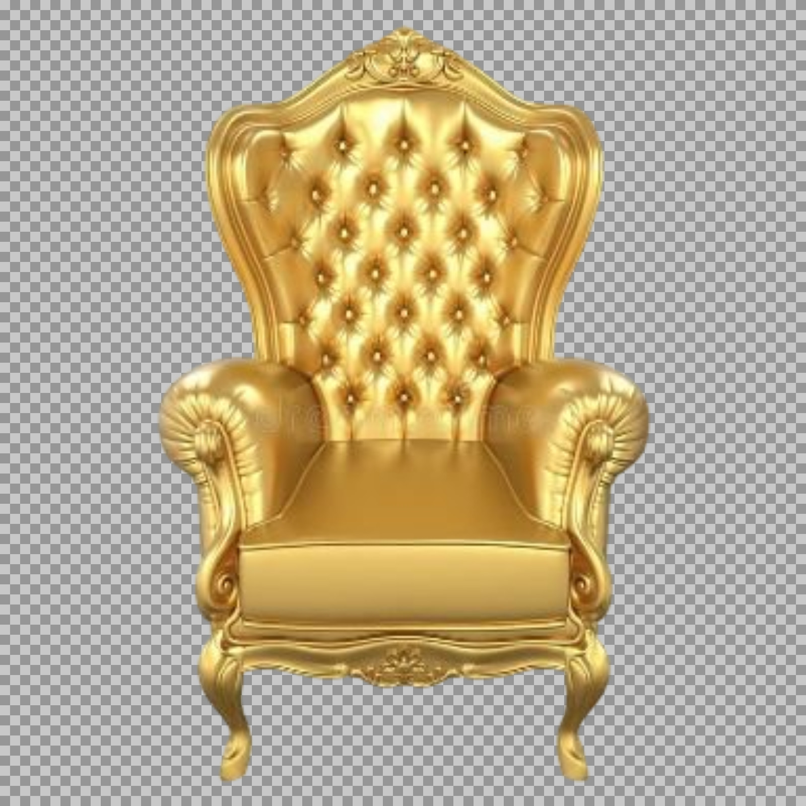 Golden Royal Throne PNG | Free Transparent Download