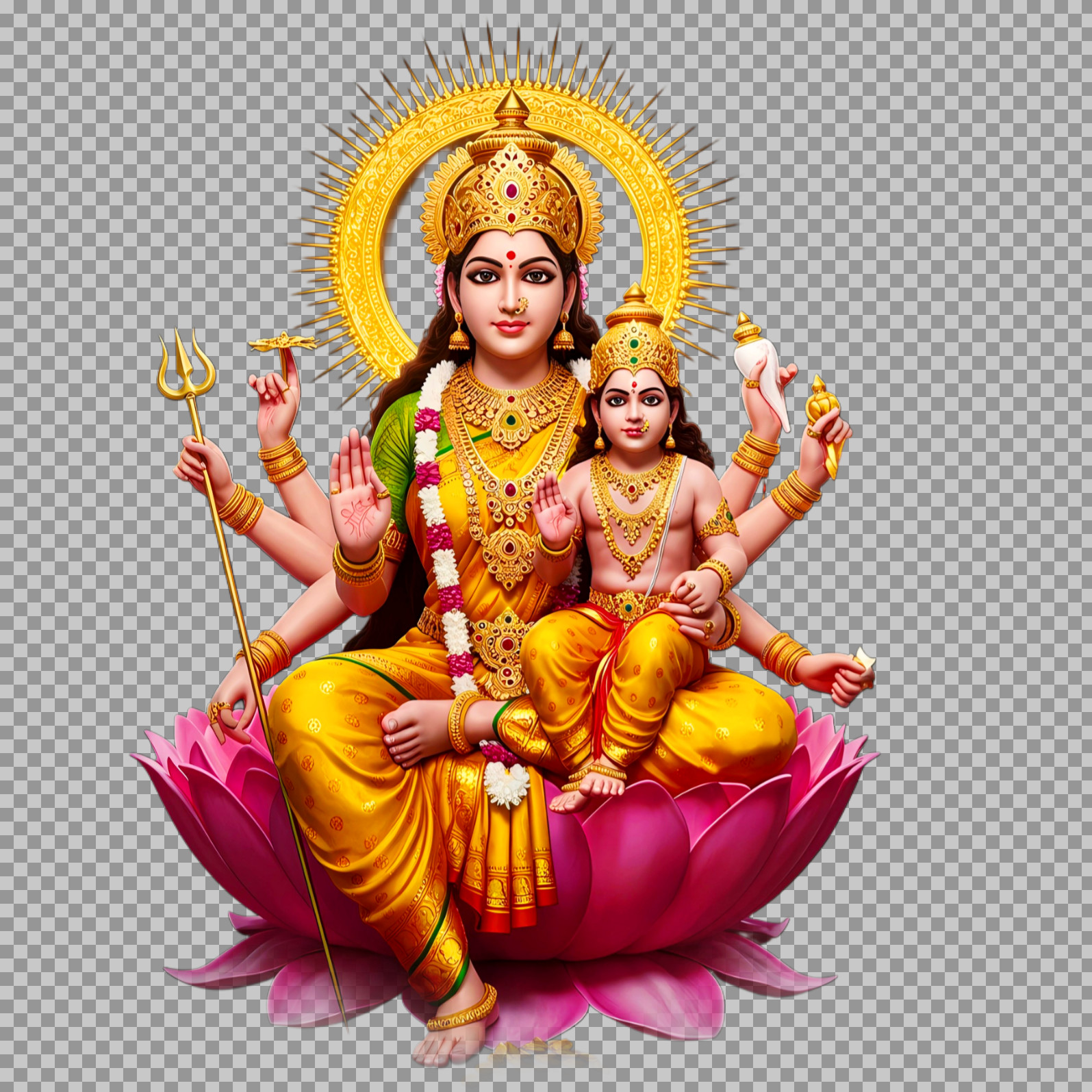 Maa Skandamata PNG | Free HD Image for Navratri
