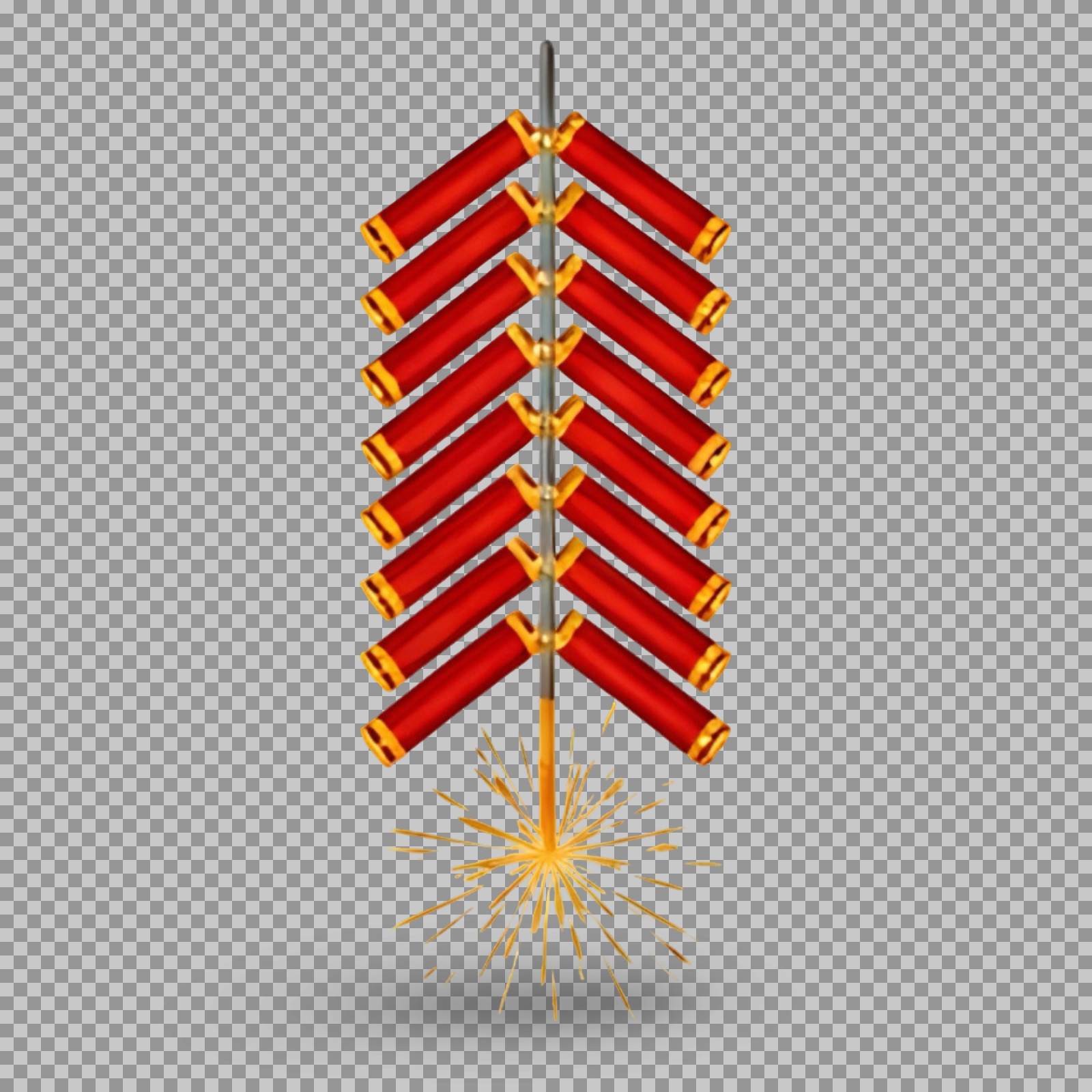 Firecracker String PNG | Free Diwali & Celebration Clipart