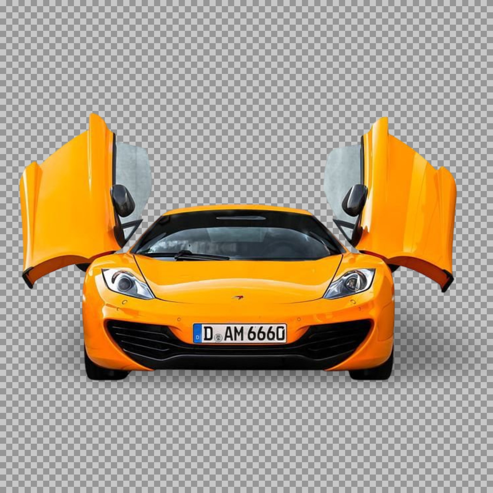 Orange McLaren Supercar PNG | Isolated with Transparent Background...