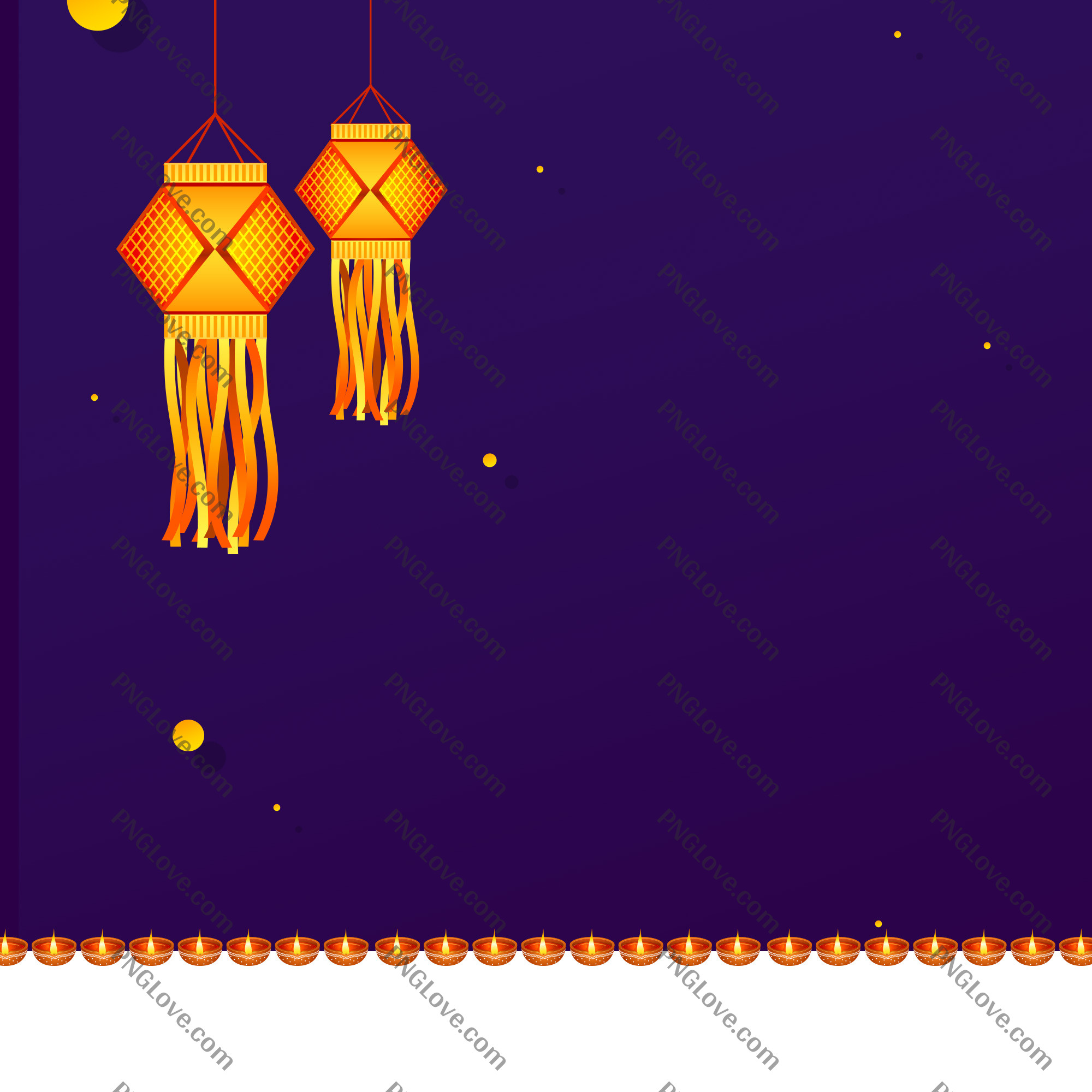 Diwali banner editing background | Lanterns and Diyas Wallpaper