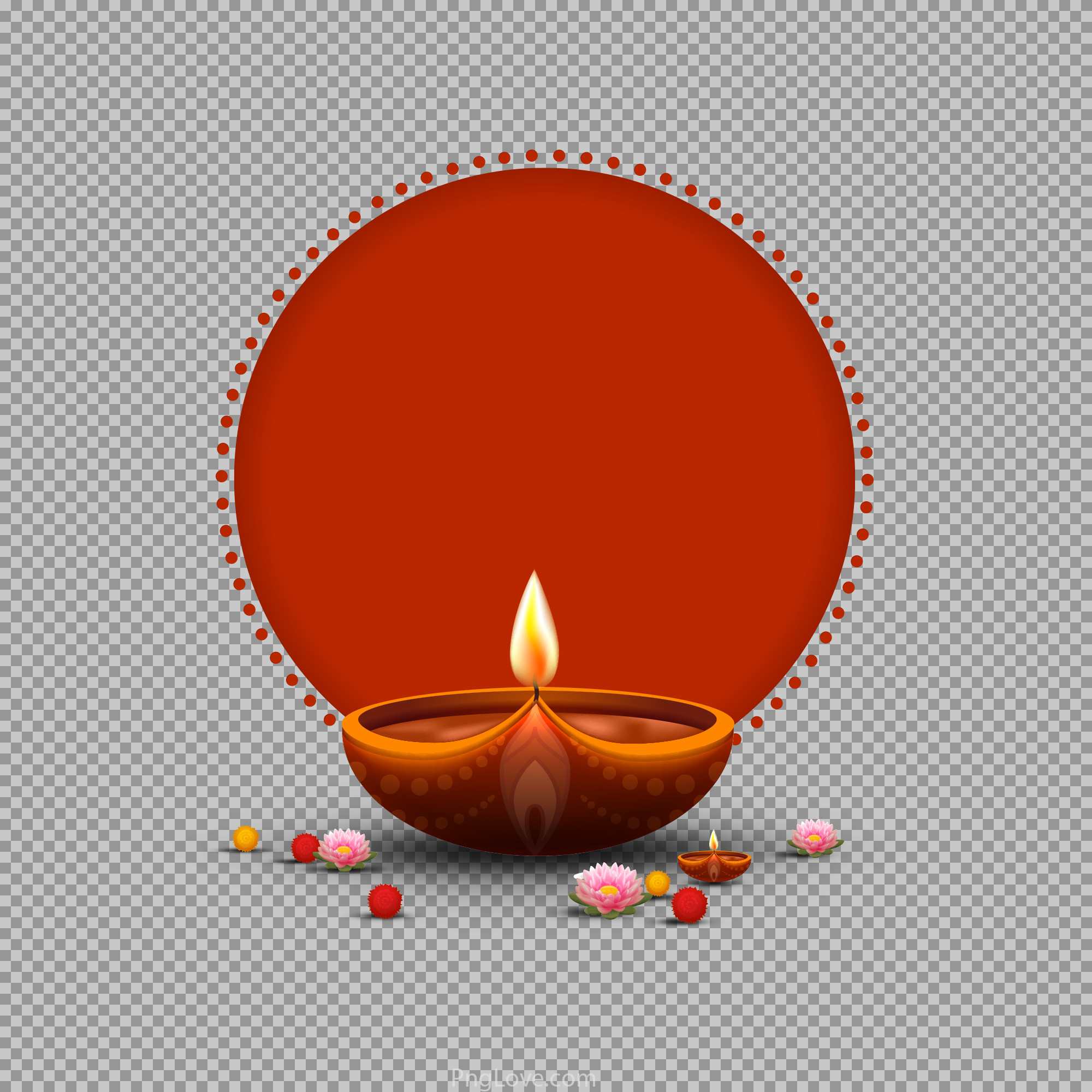 Diwali Diya Frame PNG | Festive Greeting Template...