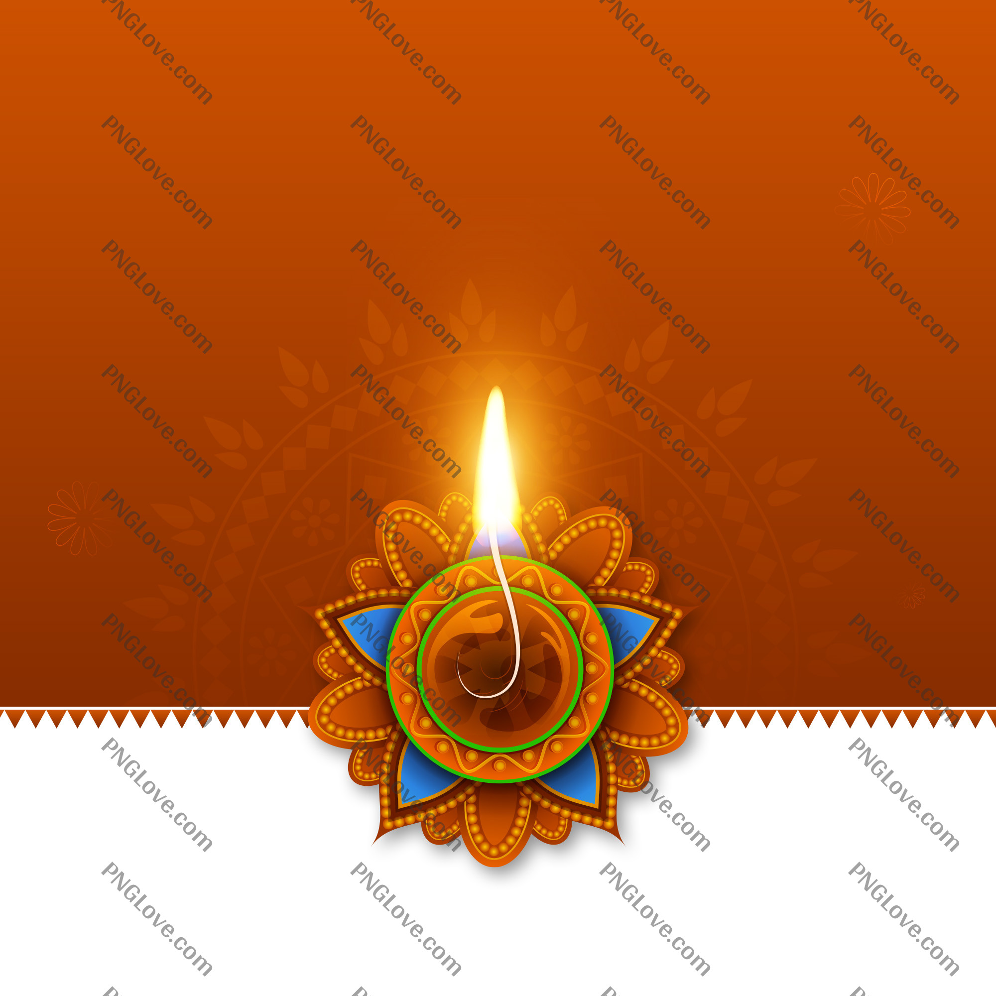 Diwali Poster Design | Elegant Diya and Rangoli Background