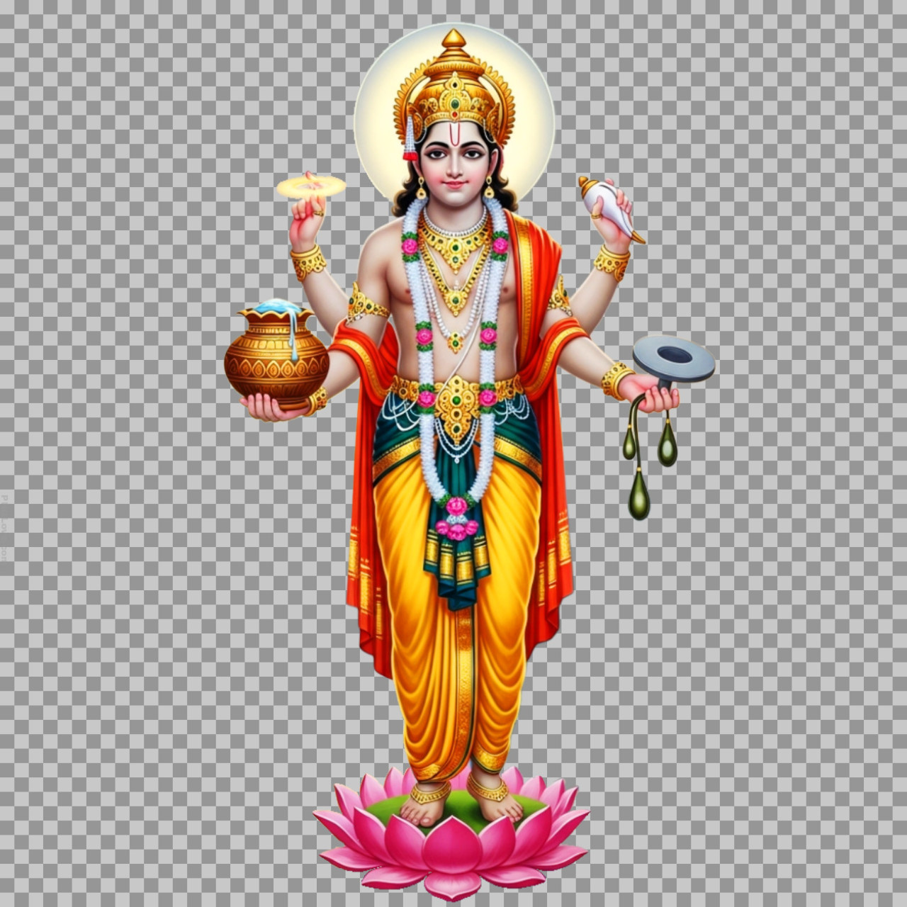Lord Dhanvantari PNG | Hindu God of Ayurveda Image...