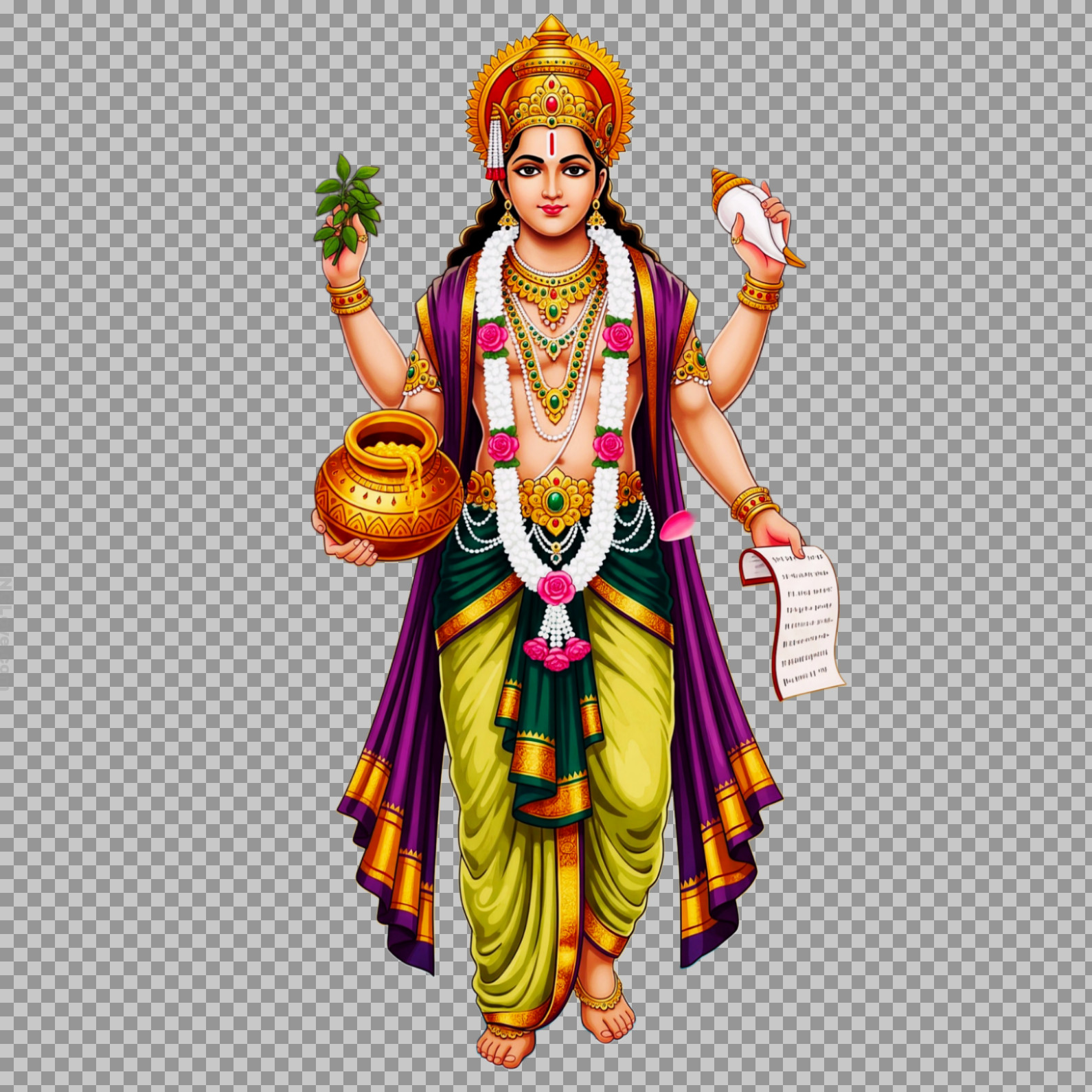 Lord Dhanvantari PNG | God of Ayurveda & Medicine...