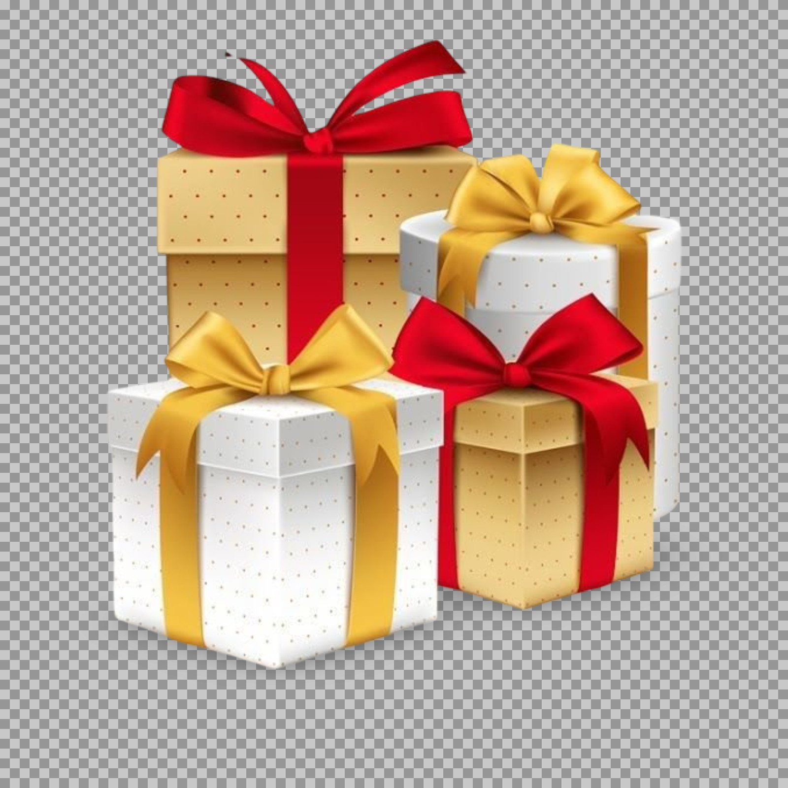 Festive Gift Box Collection PNG | Holiday & Birthday Presents...
