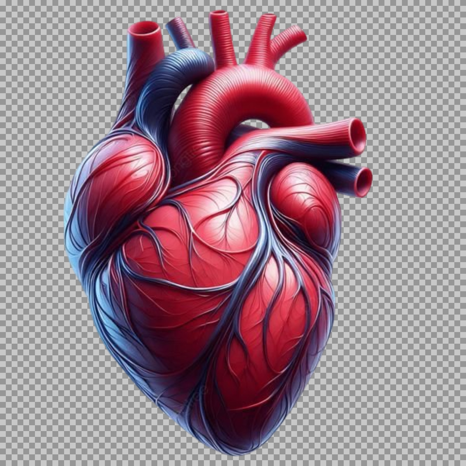 Anatomical Human Heart PNG | Detailed Medical Illustration...