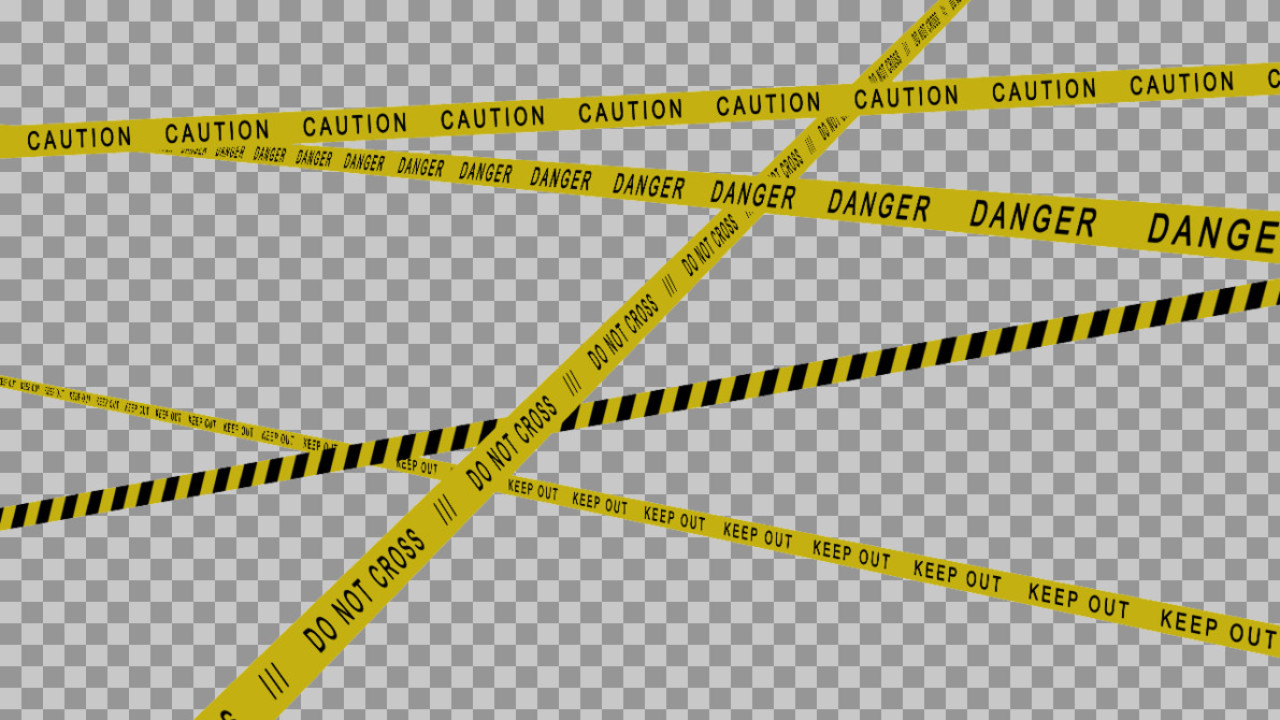 Barrier Tape PNG | Free Caution & Danger Graphic Overlay