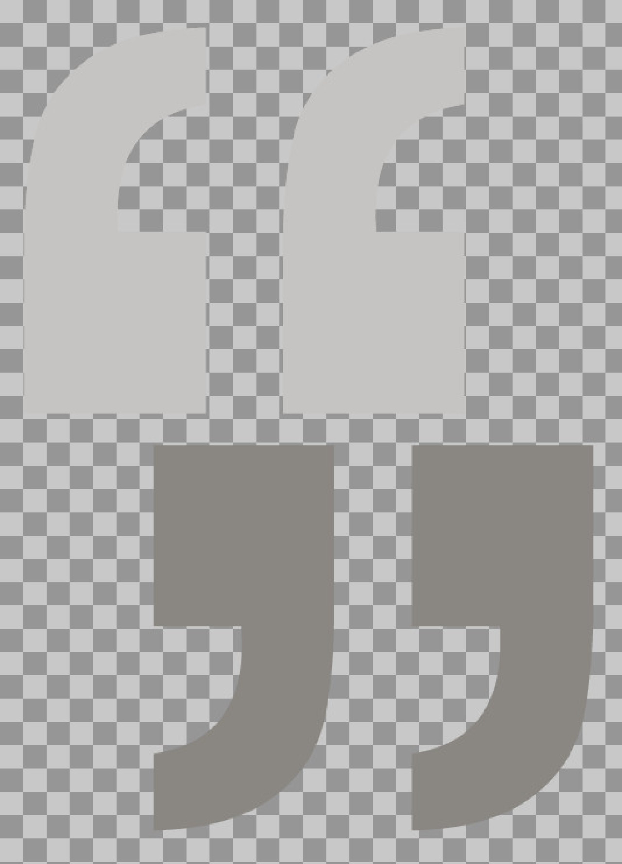 Free Quotation Marks PNG | Modern Quote Icon for Testimonials