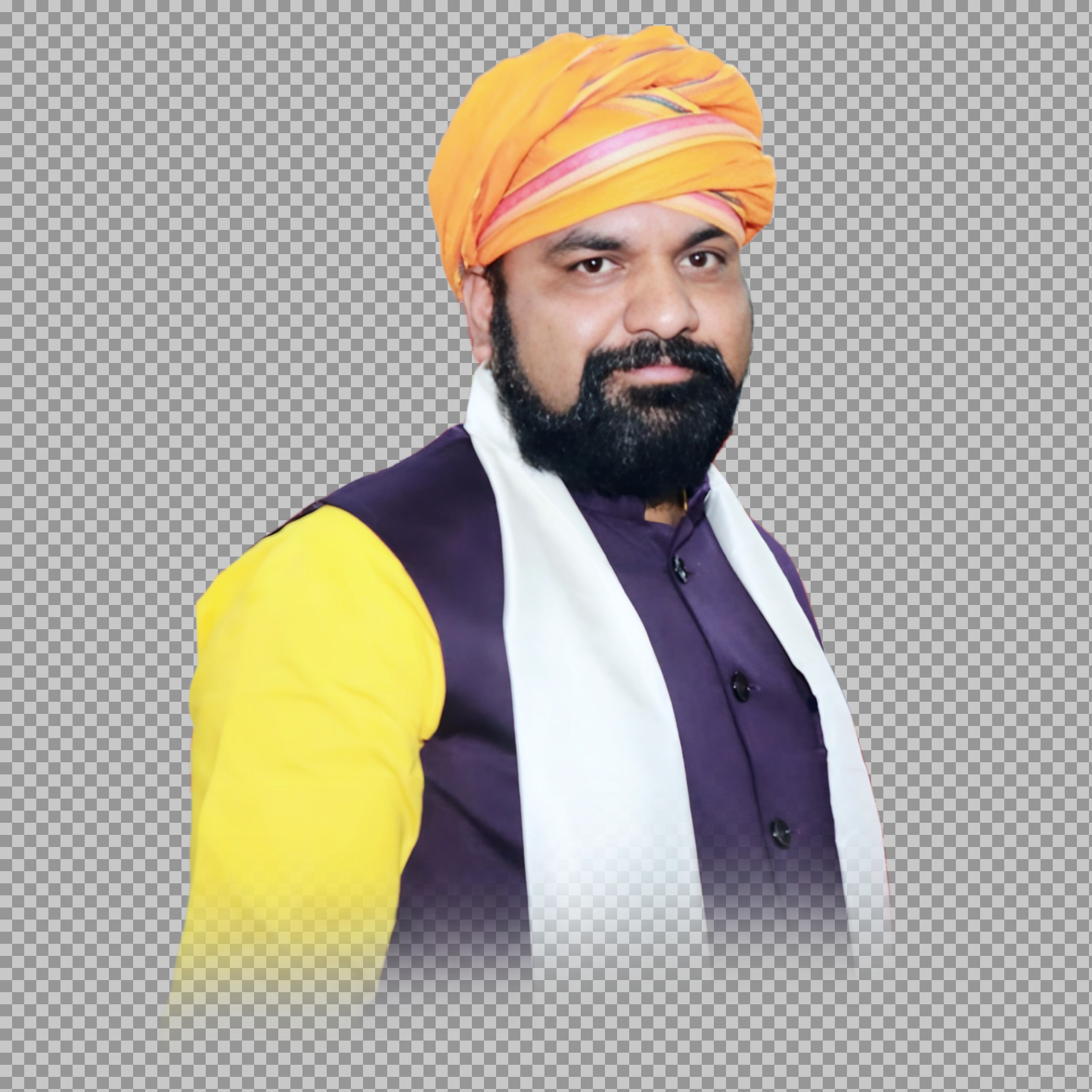 Samrat Choudhary in Turban PNG | Bihar BJP Leader Photo