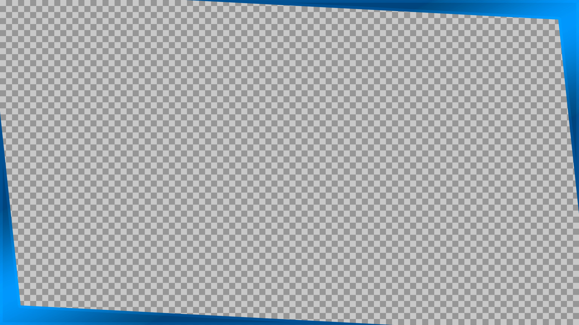 Dynamic Angled Blue Frame PNG | Free Modern Border Overlay