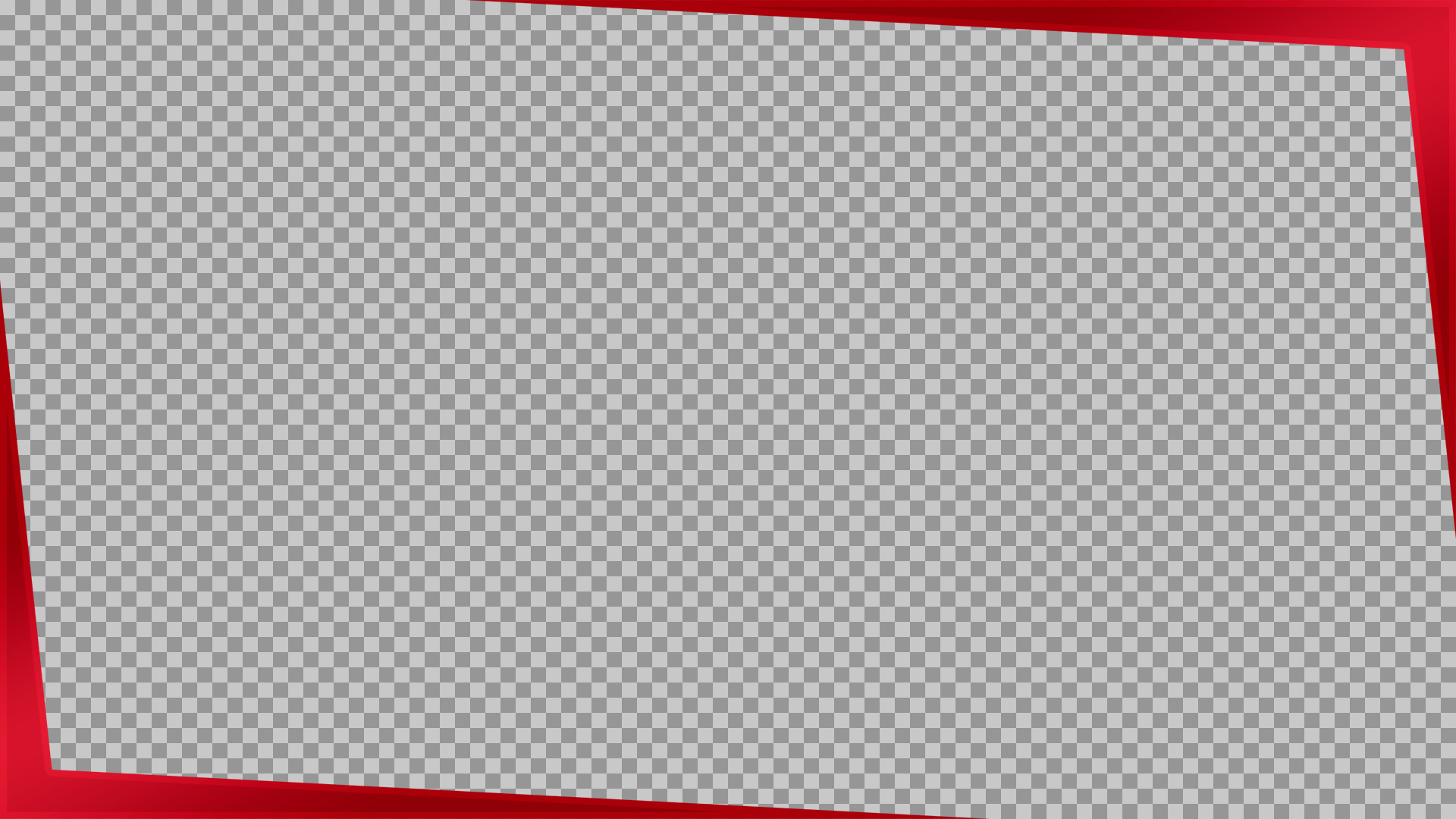 Dynamic Angled Red Frame PNG | Free Modern Border Overlay