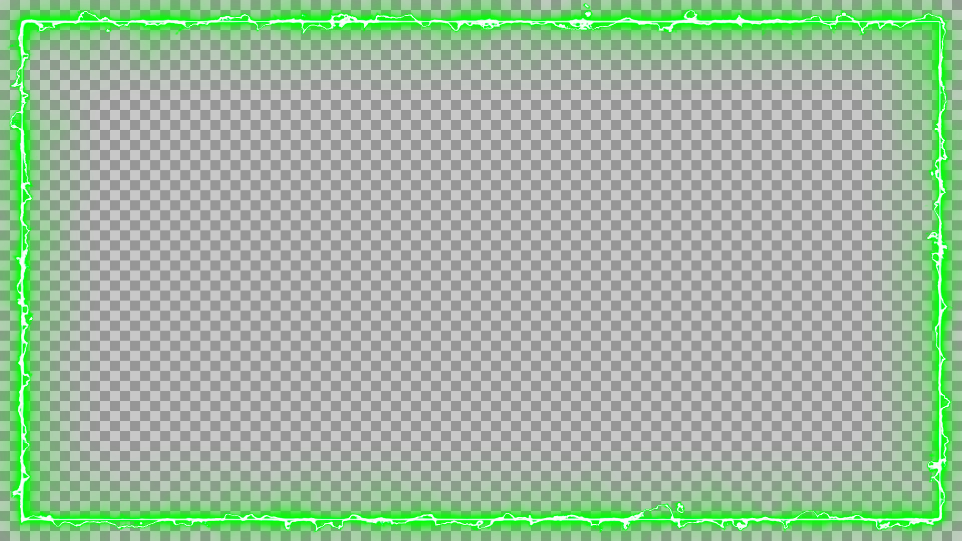 Glitchy Green Screen Frame PNG | Free Digital Static Border...