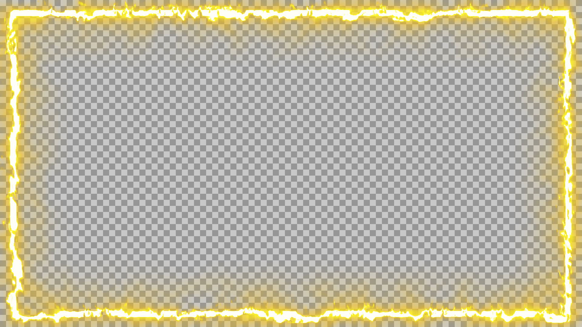 Free Fiery Frame PNG | Glowing Grunge Border for Thumbnails