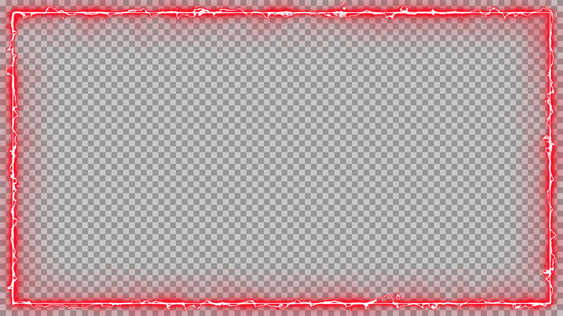 Free Red Grunge Frame PNG | Intense Border for Thumbnails