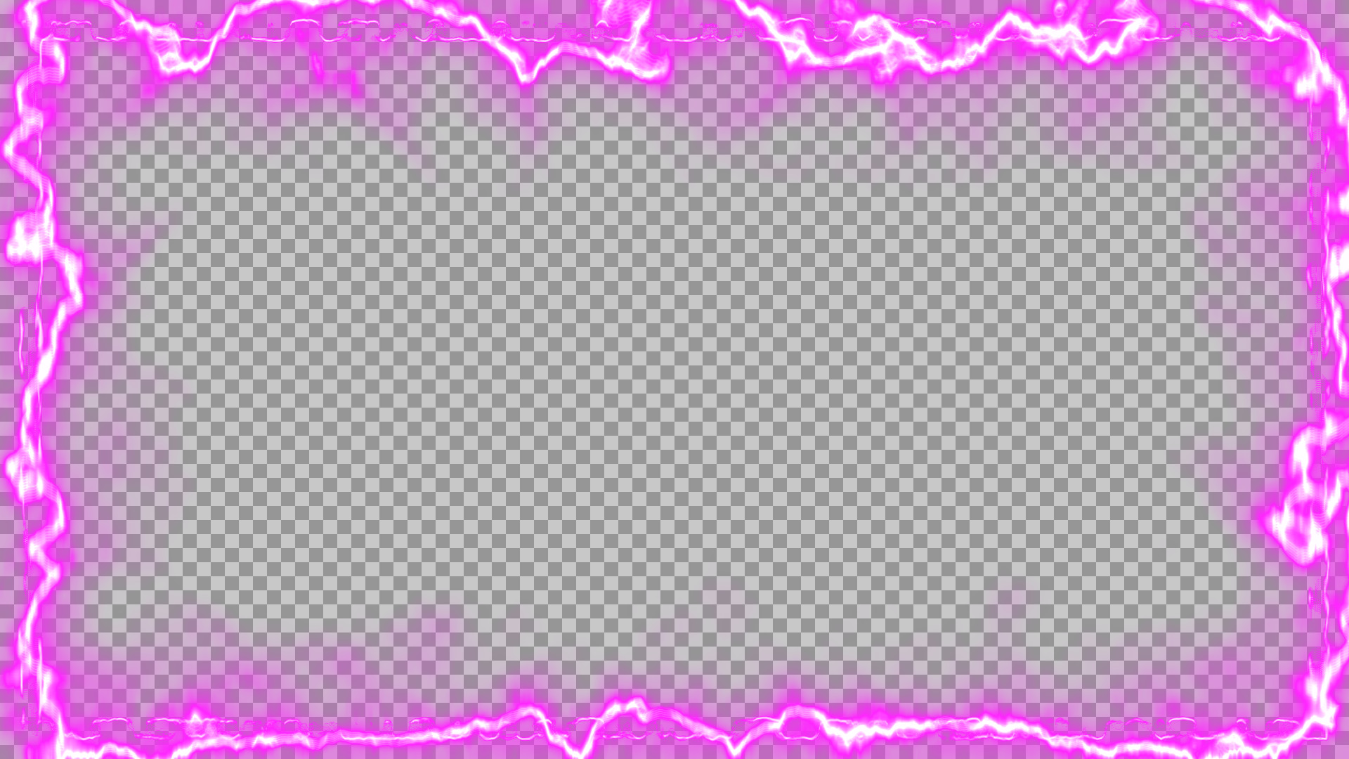 Pink Electric Frame PNG | Magic Grunge Border for Gaming...