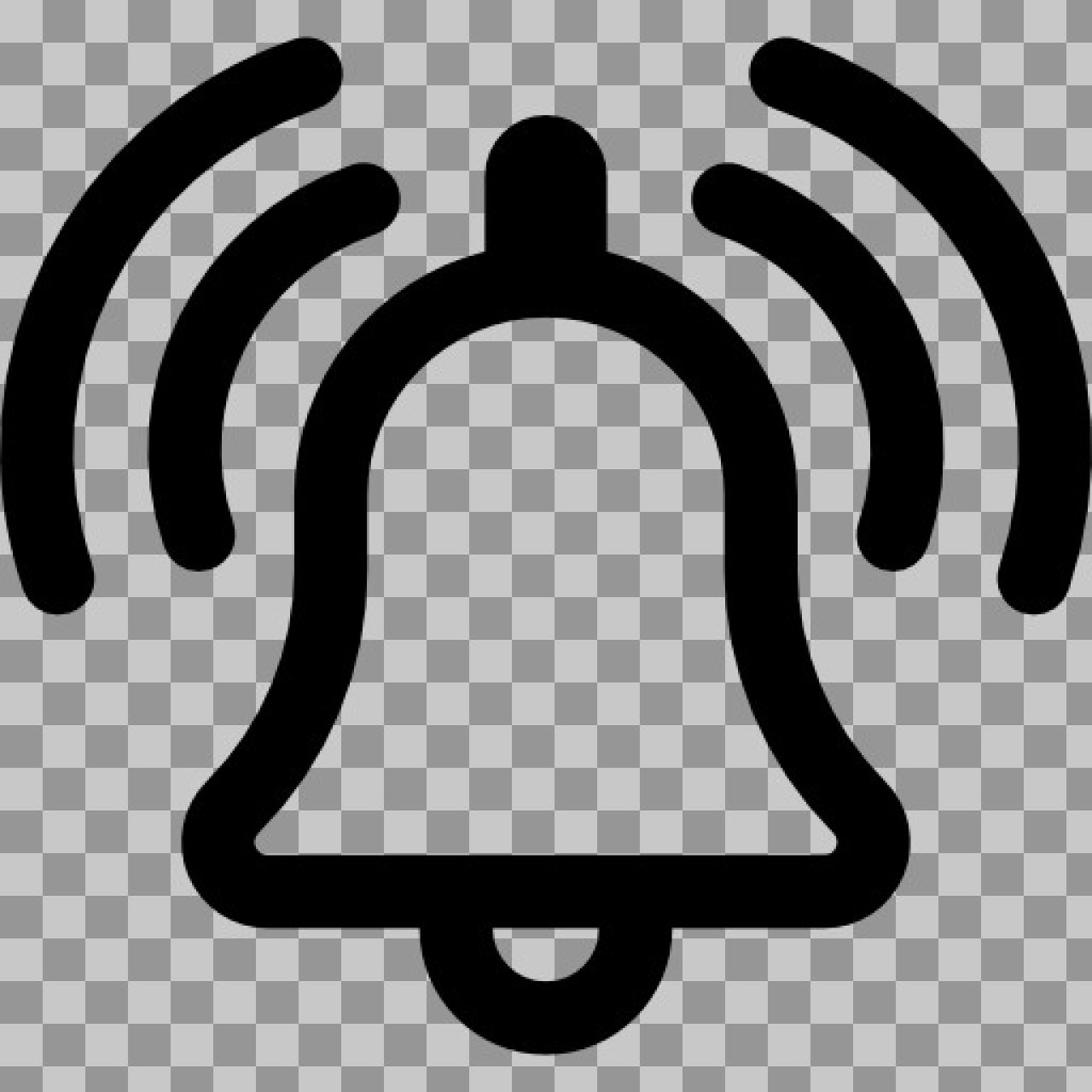 Notification Bell Icon PNG | Free UI/UX Alert Symbol