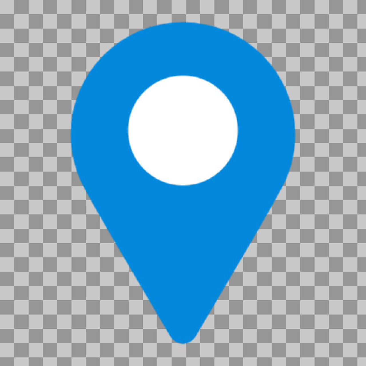 Blue Location Pin Icon PNG | Free Map Marker Symbol